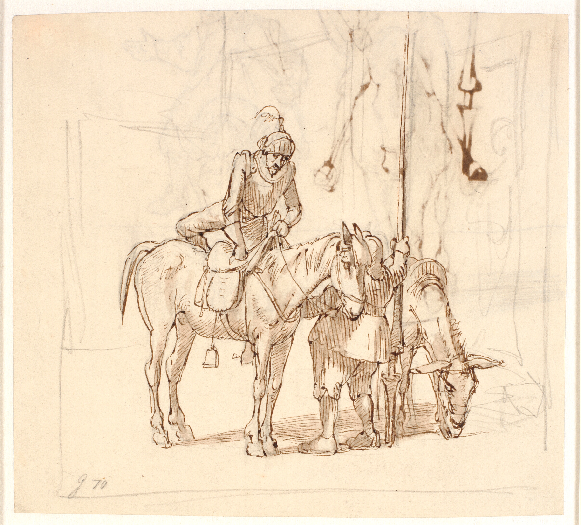 Don Quixote stiger til hest