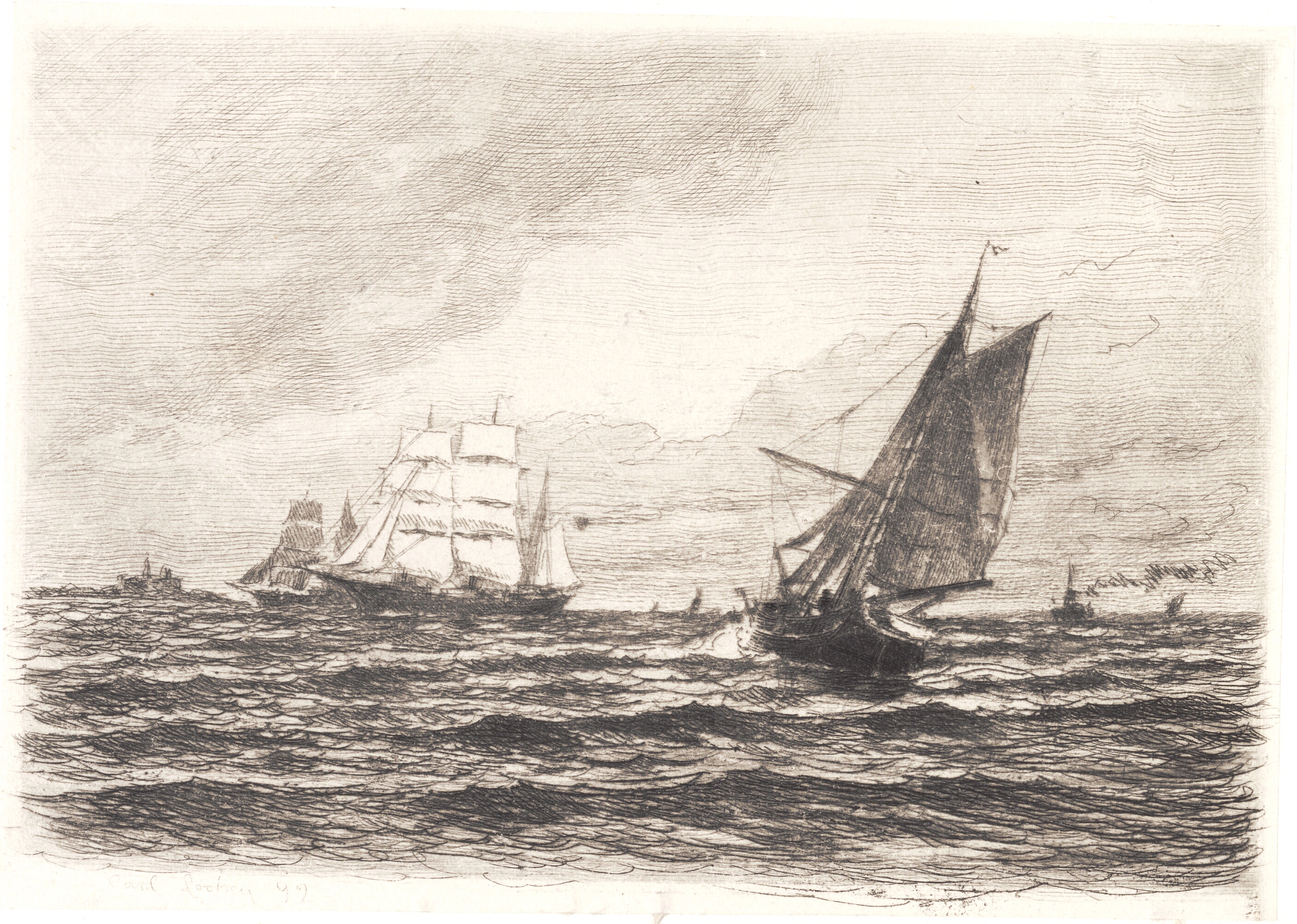 Frisk kuling i sundet