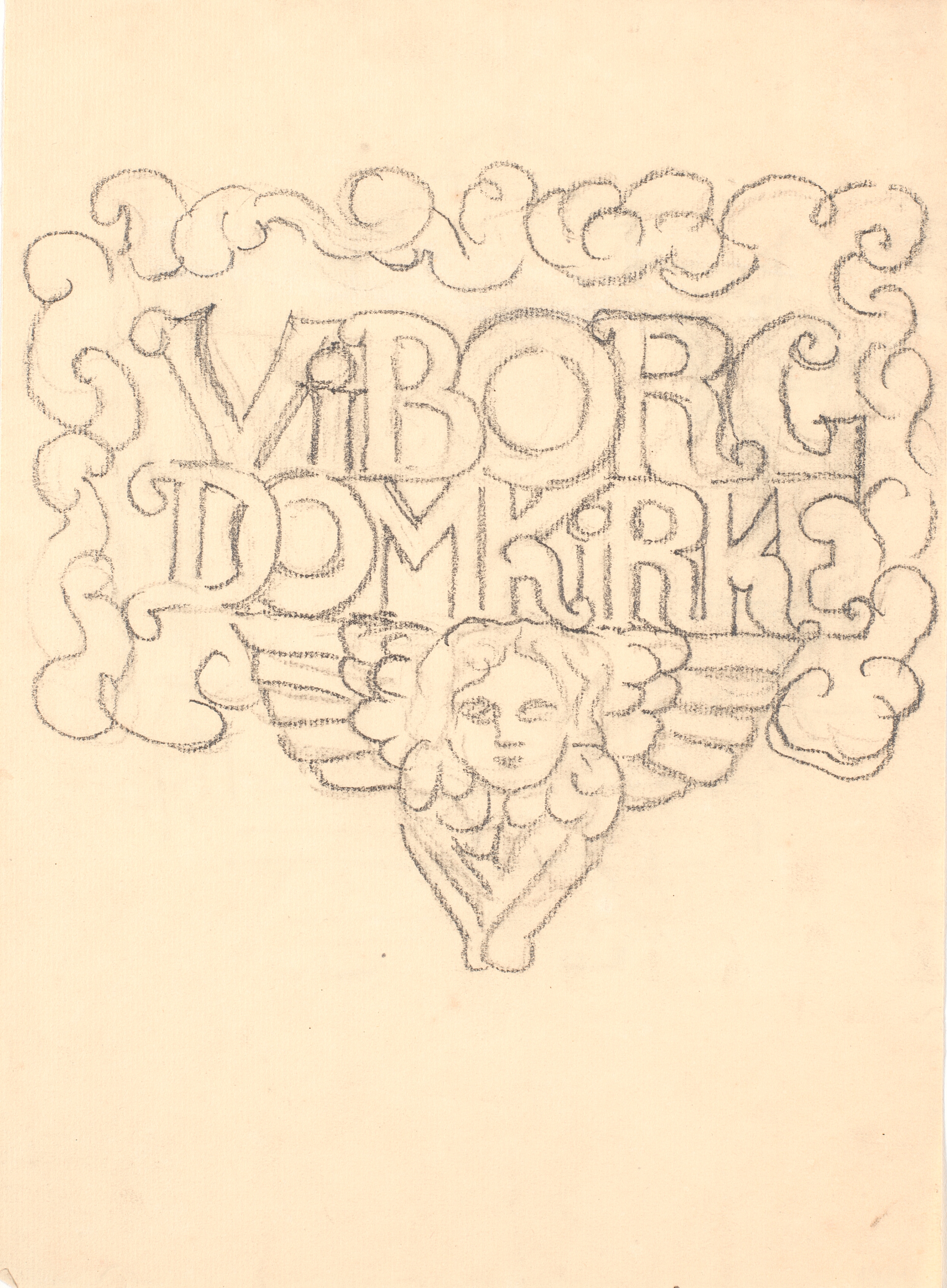 Dekorativt udkast. Viborg domkirke