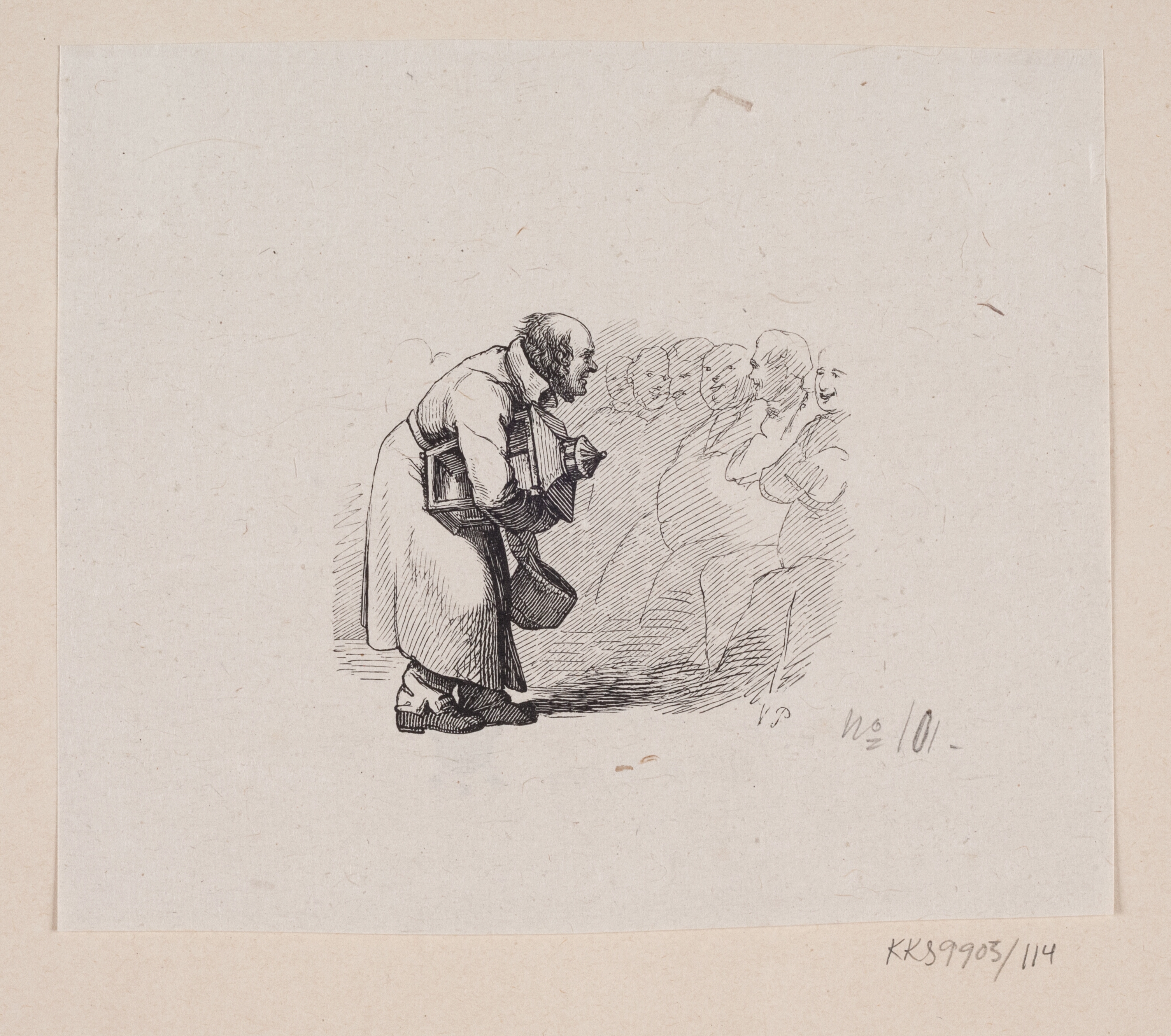 Illustration til "Den gamle Gadelygte" i H.C. Andersen, "Eventyr og Historier", Bind 2