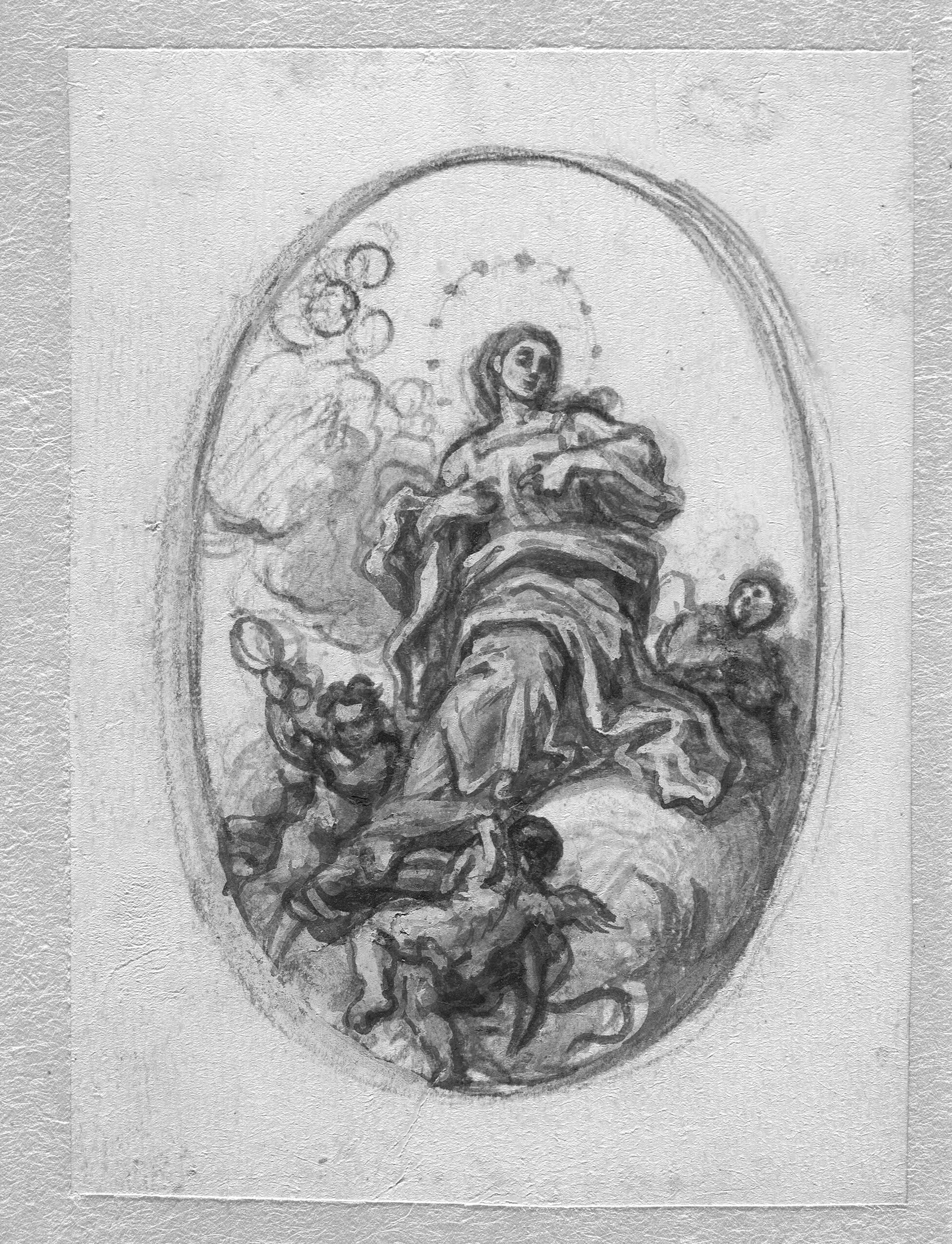 Kristi undfangelse i oval ramme