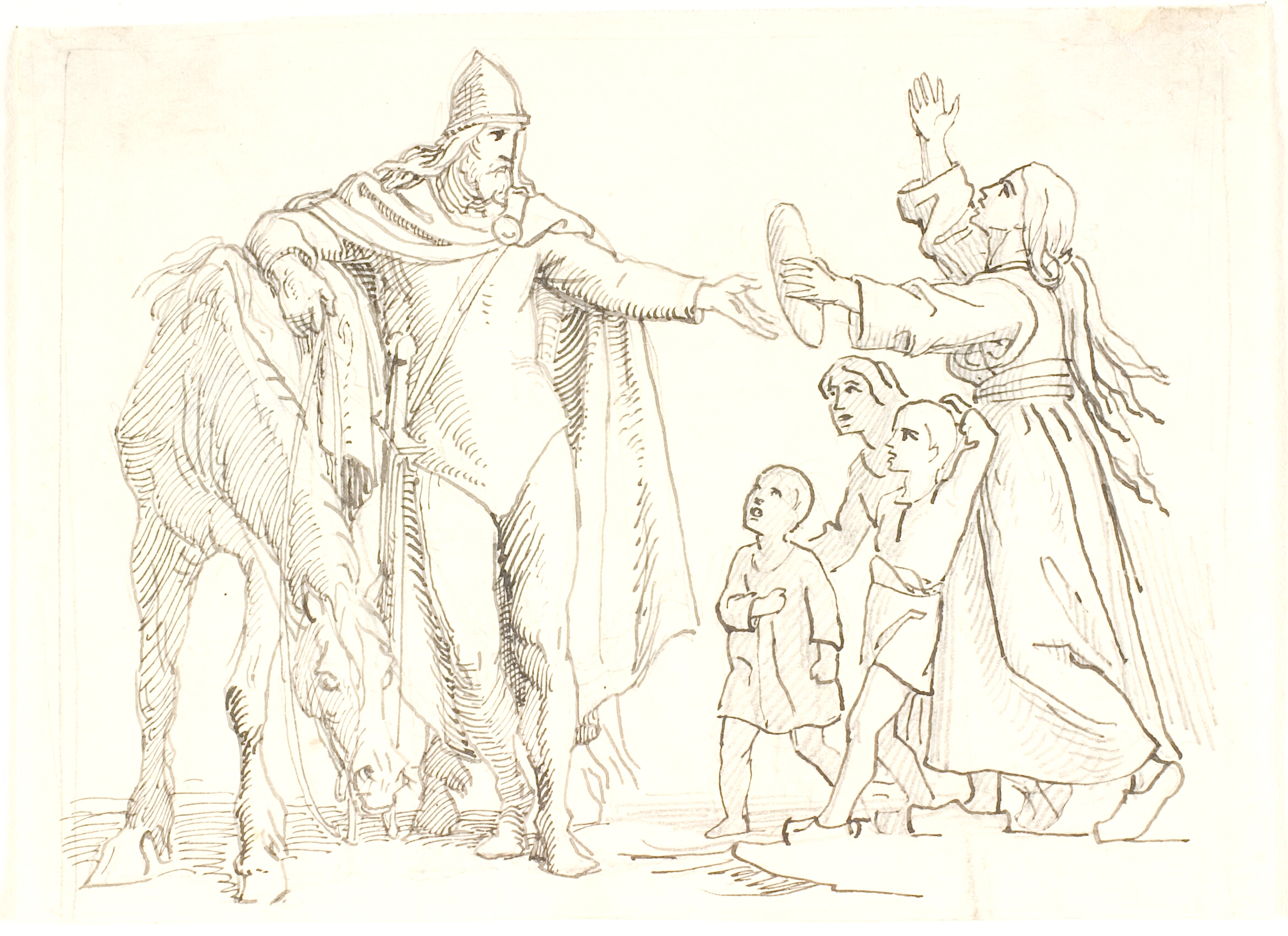 Udkast til Niels Ebbesen og den fattige kone