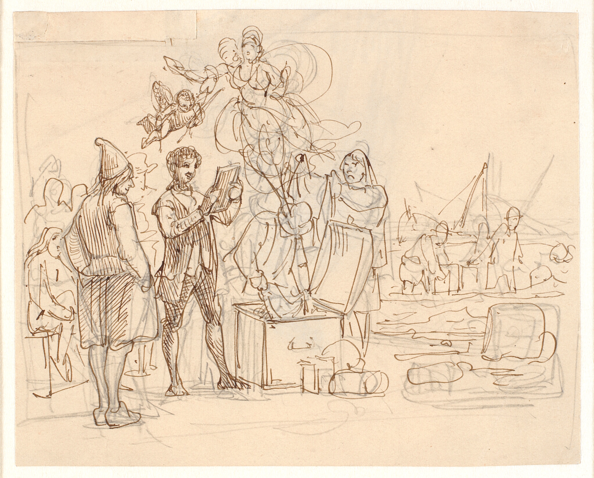 Peder Paars 1. bog 2. sang. Venus stiger op af kisten