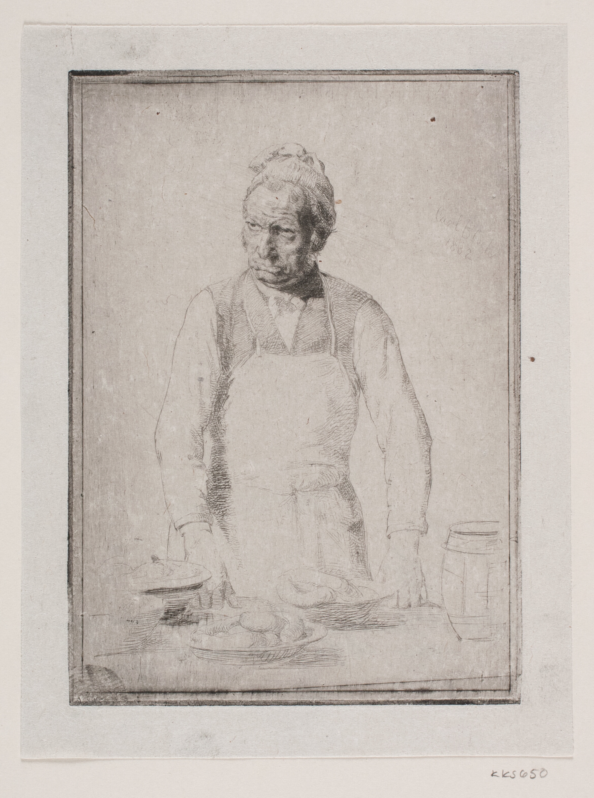 Spækhøkeren bag sin disk