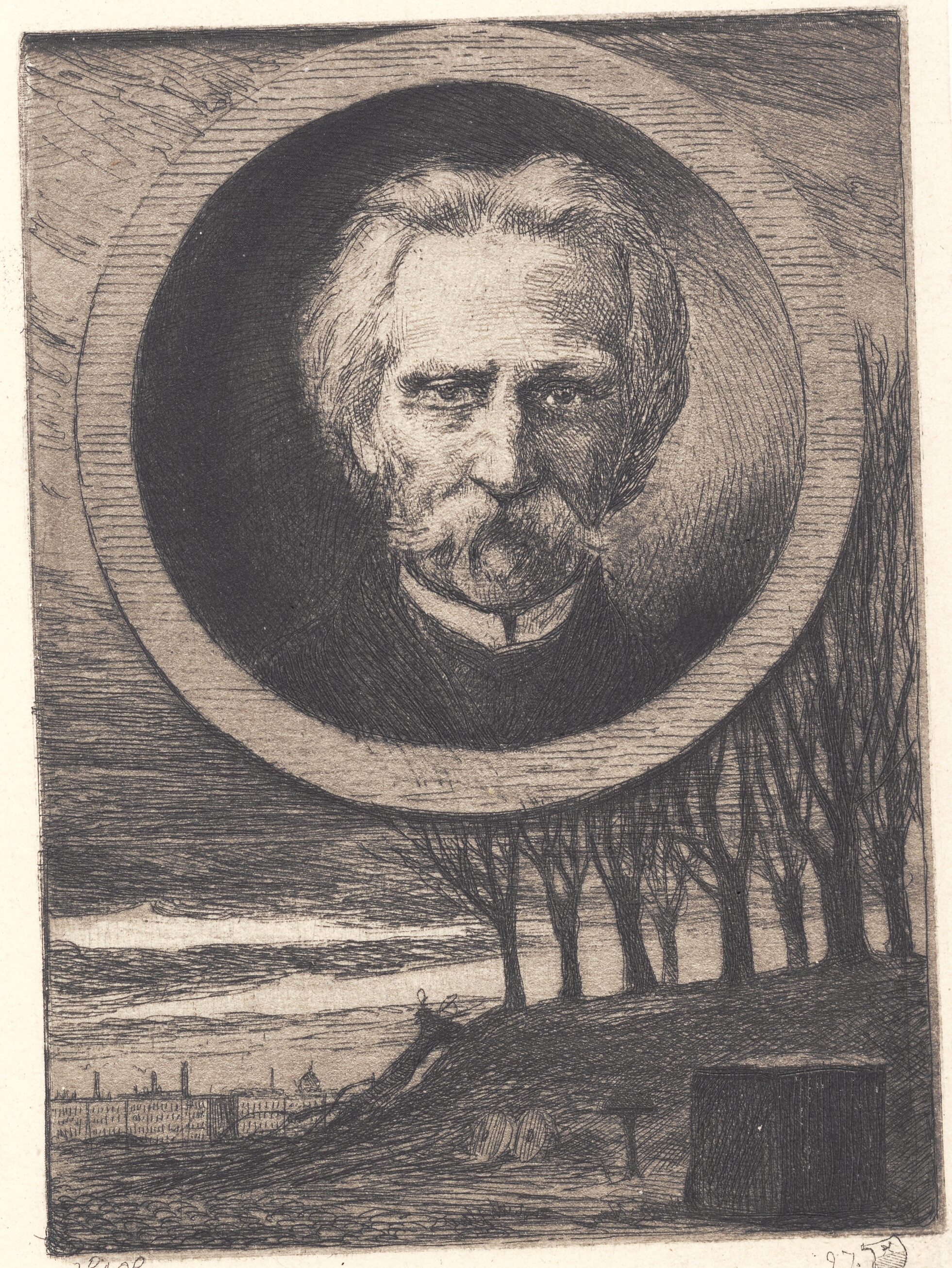 "Portræt af digteren Kaalund"