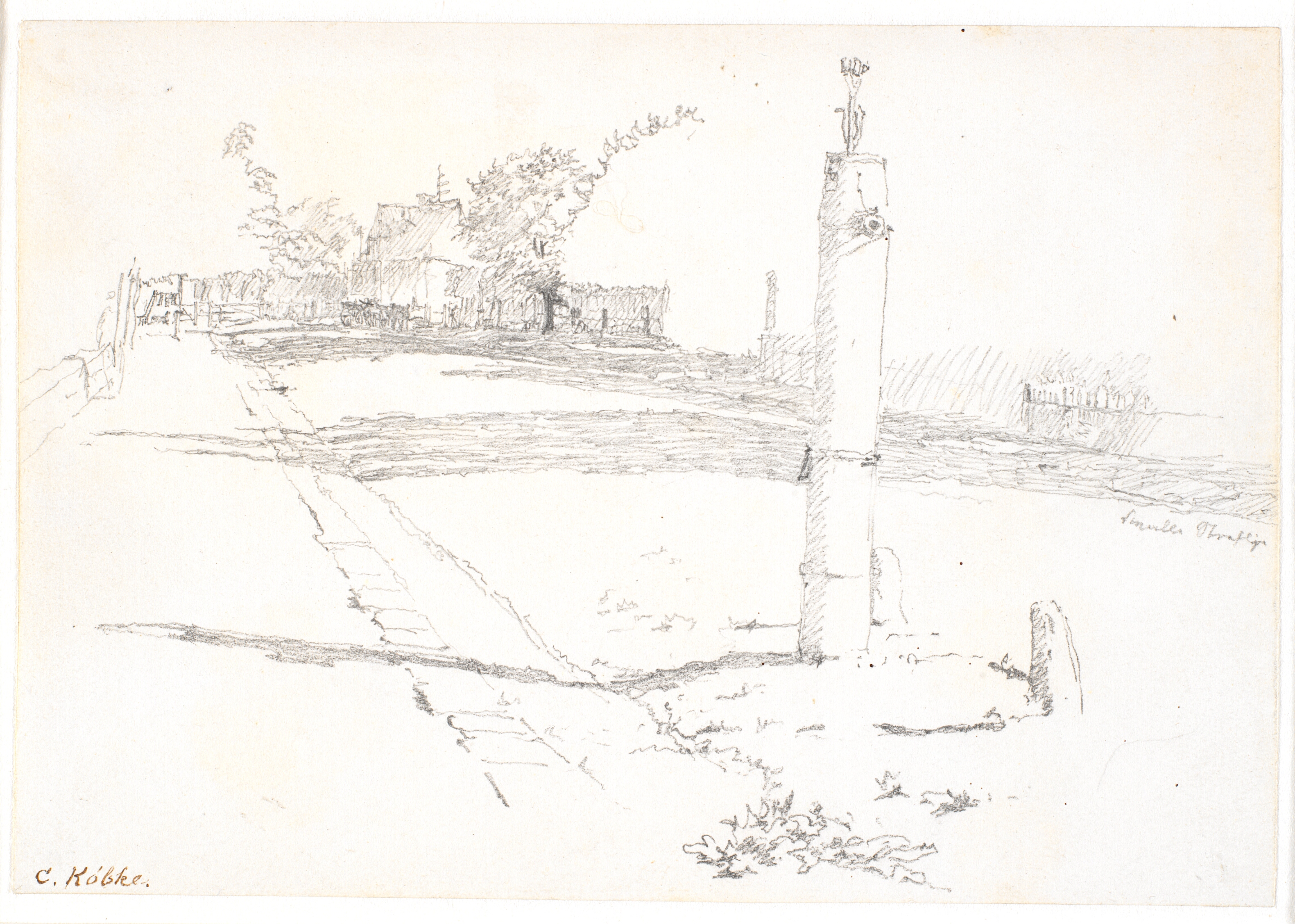 Gaden med vandposten