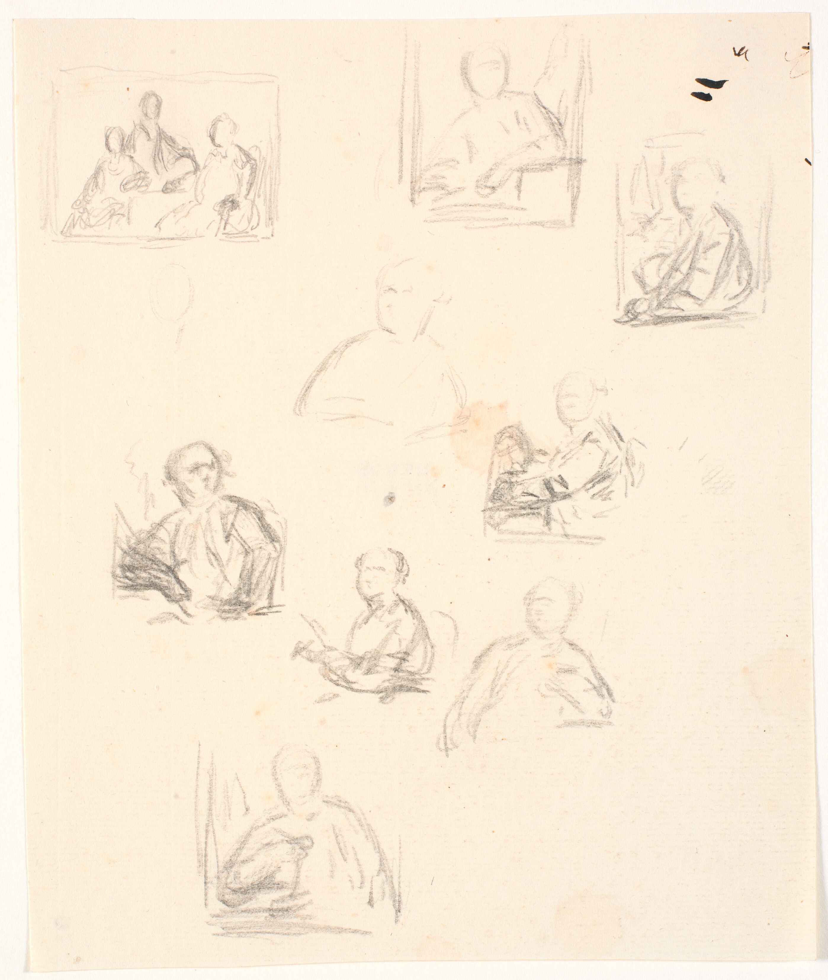 Skitser til maleri af W.A. Müller, Kunstakademiet.