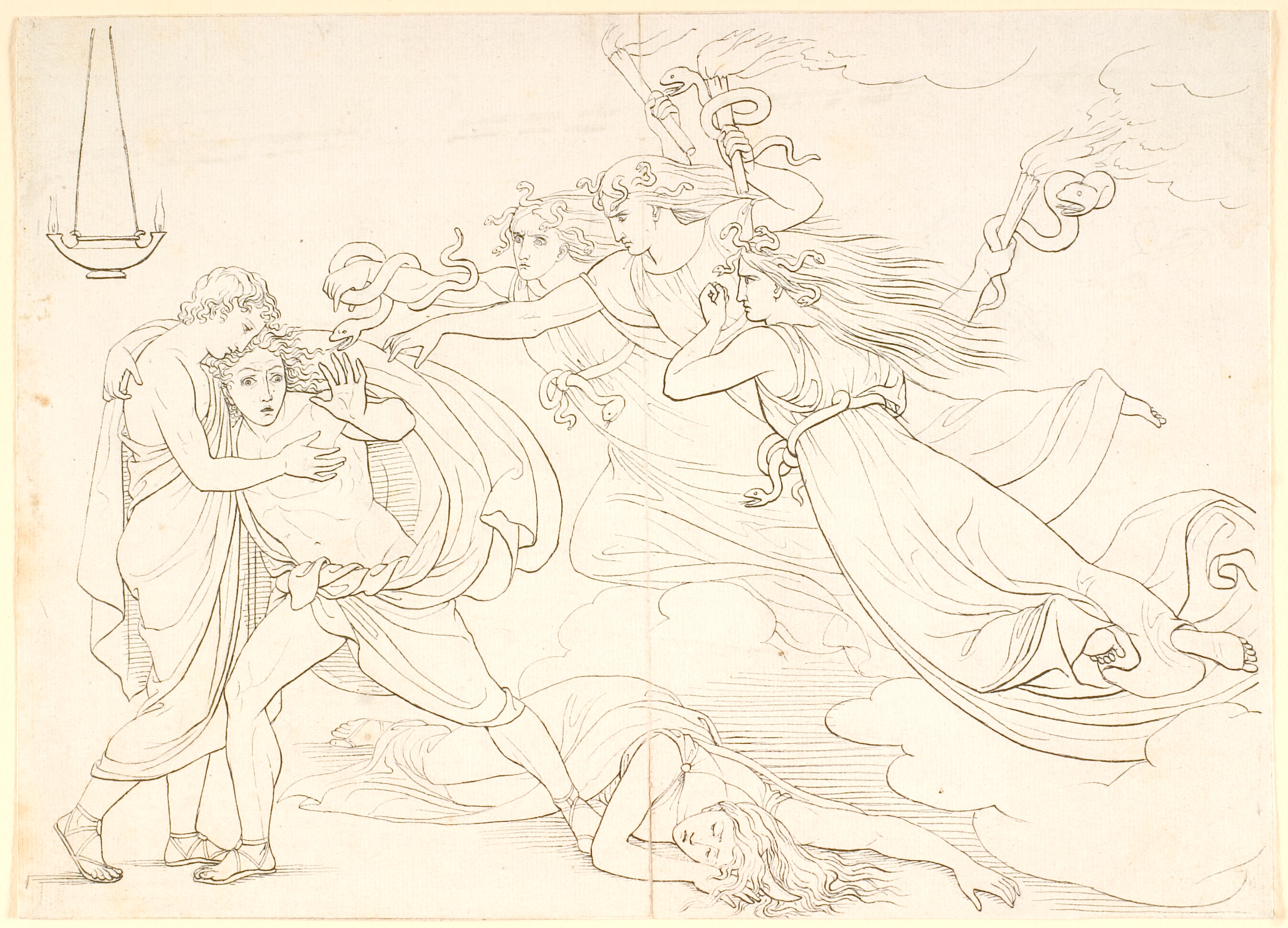 Orestes forfulgt af erinyerne