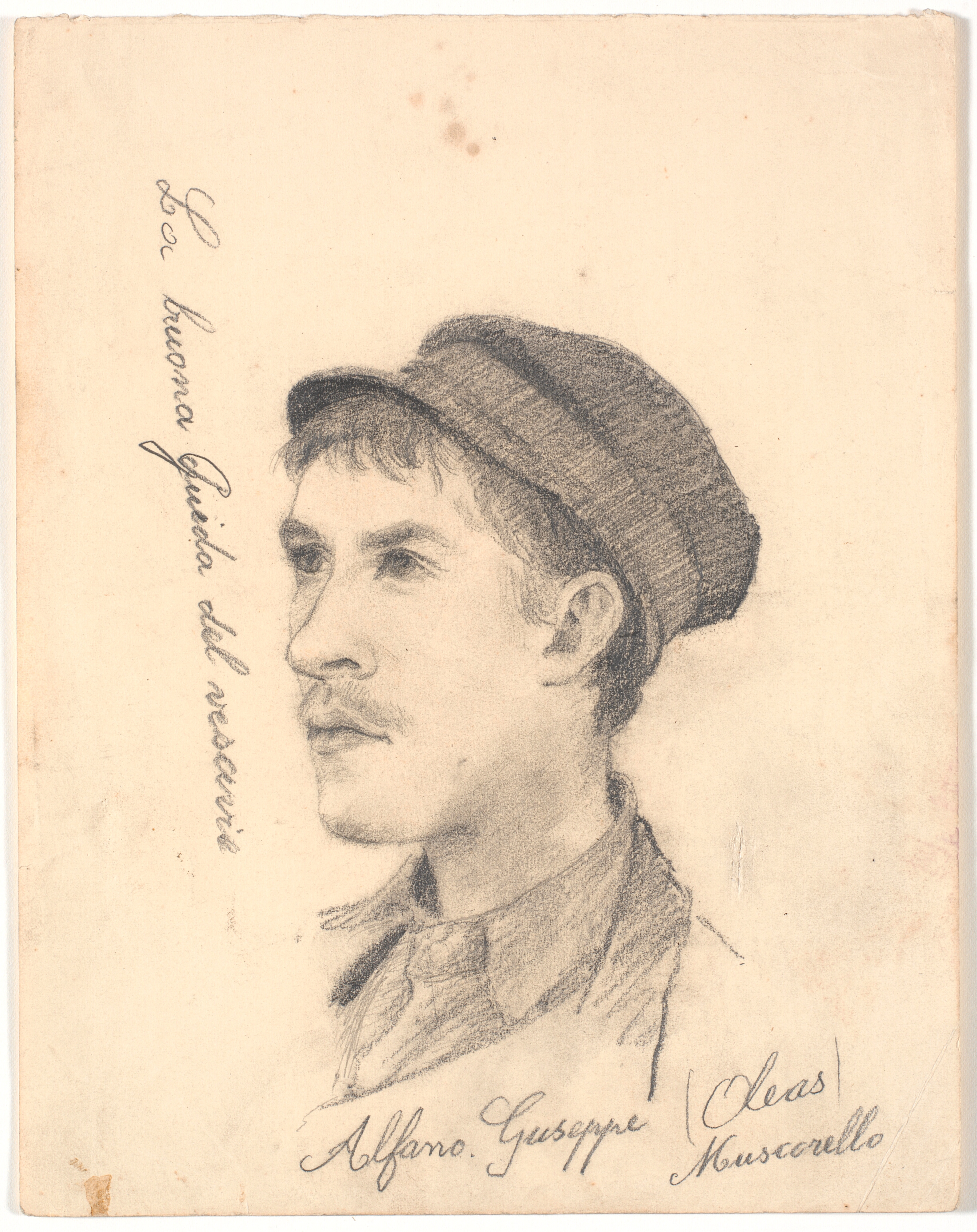 Portræt af ung italiener med kasket