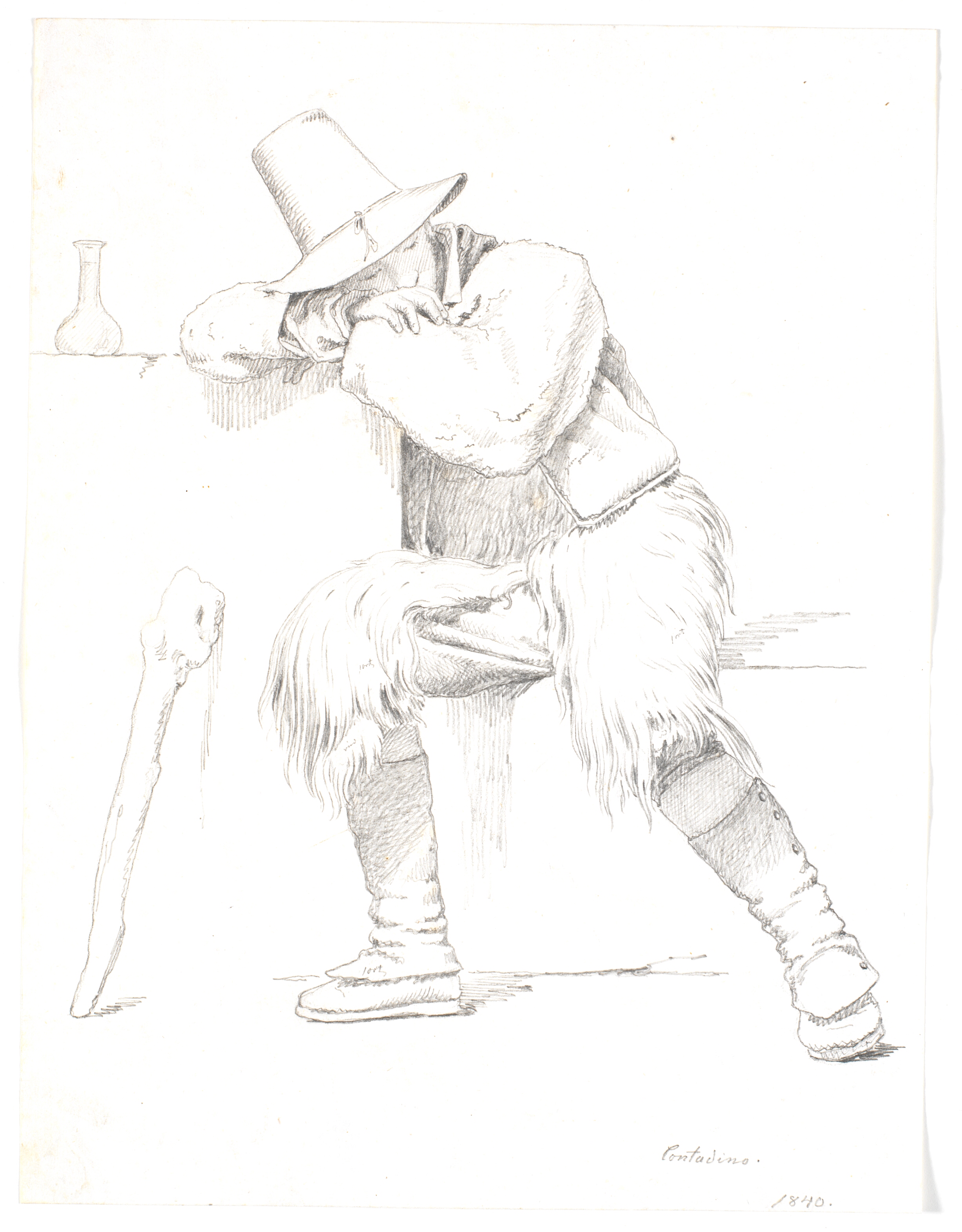 Sovende italiensk bondedreng