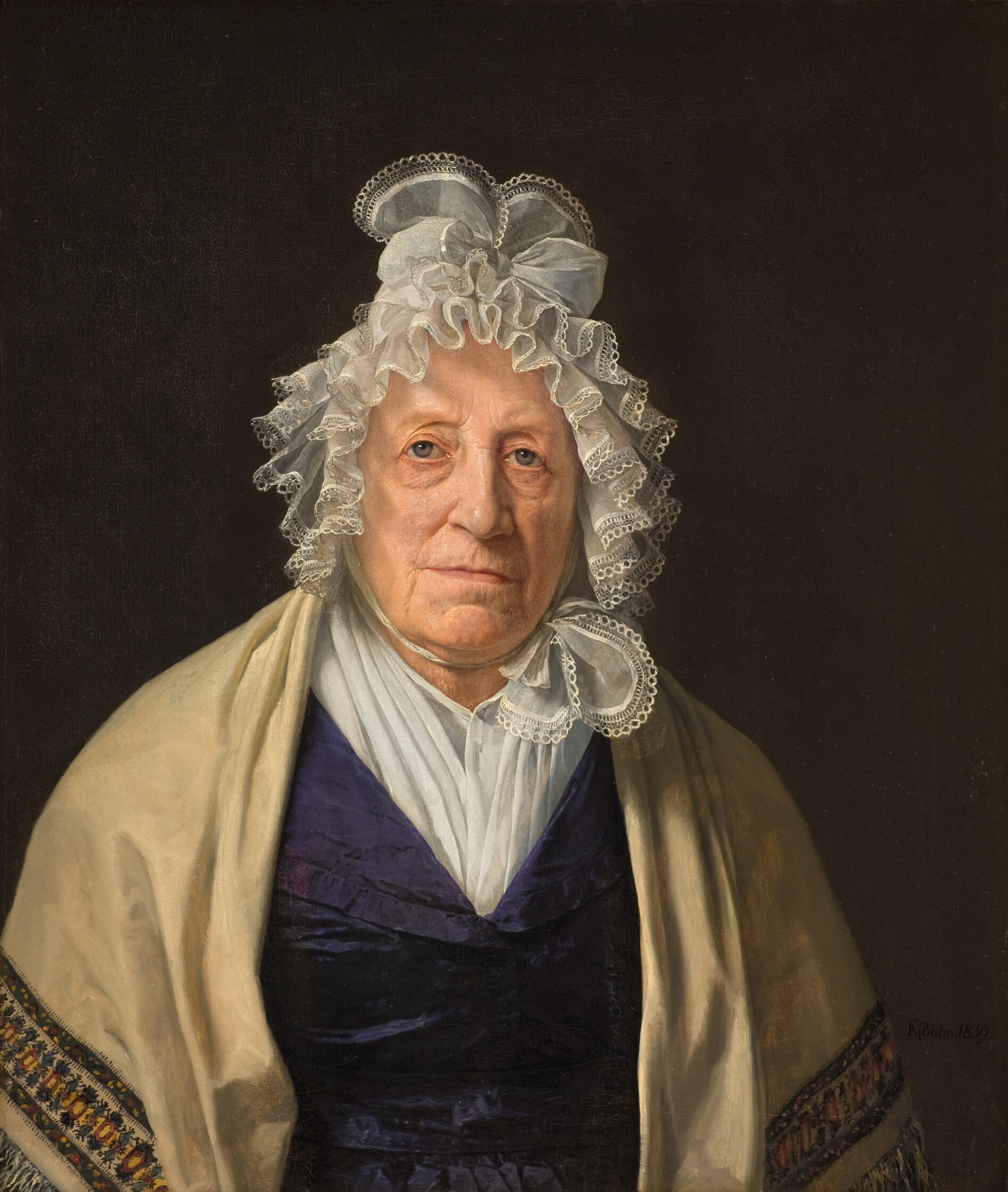 Fru Lindam, f. Goos, enke efter superkargo Lindam i Ostindien