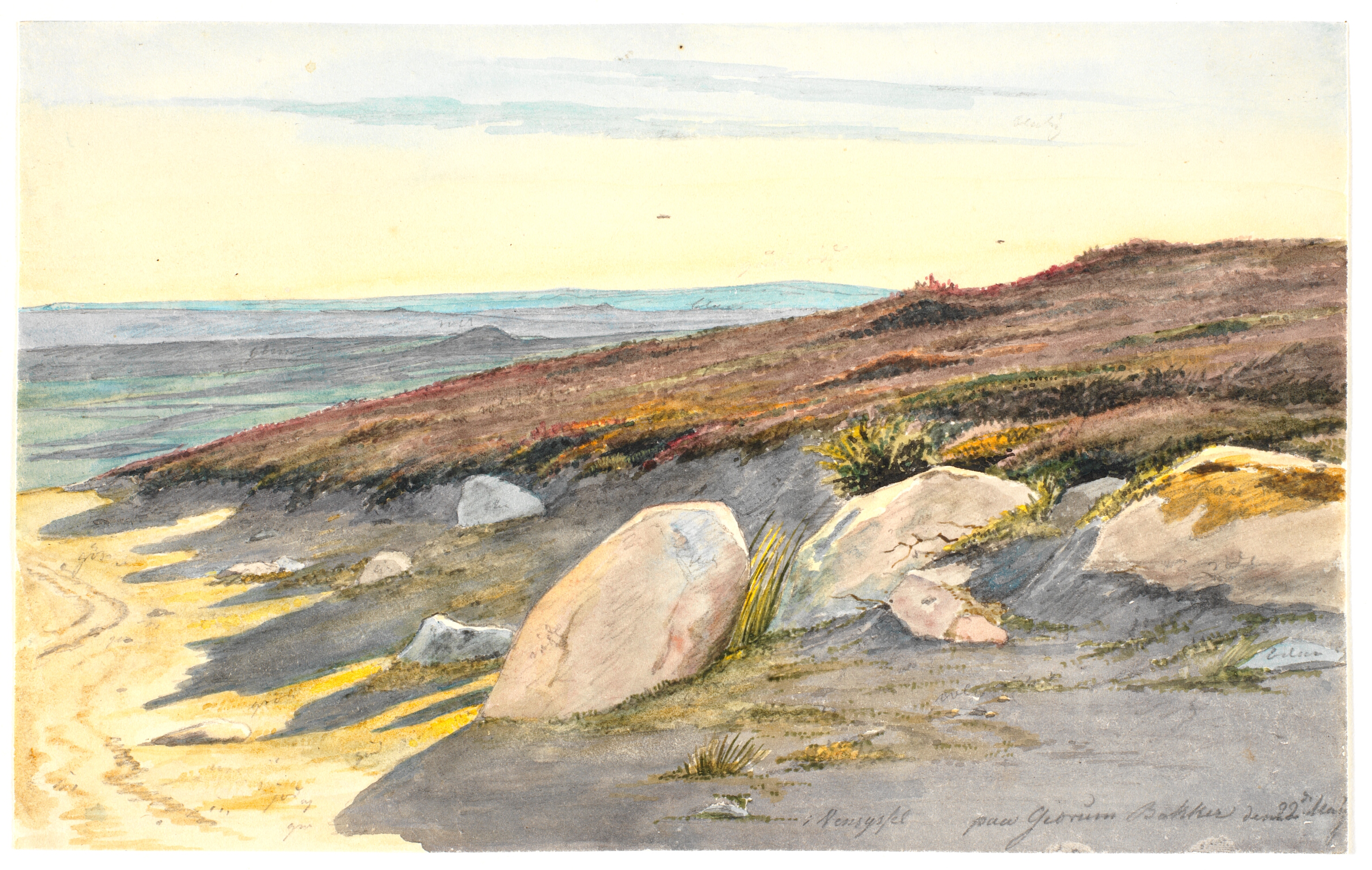 Fra Gærum bakker i Vendsyssel, 22. maj 1833