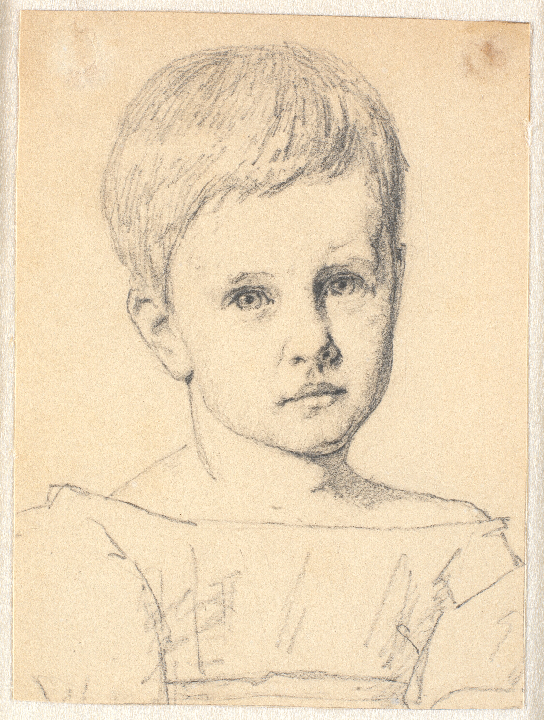 Portræt af Sophie Frimodt som barn