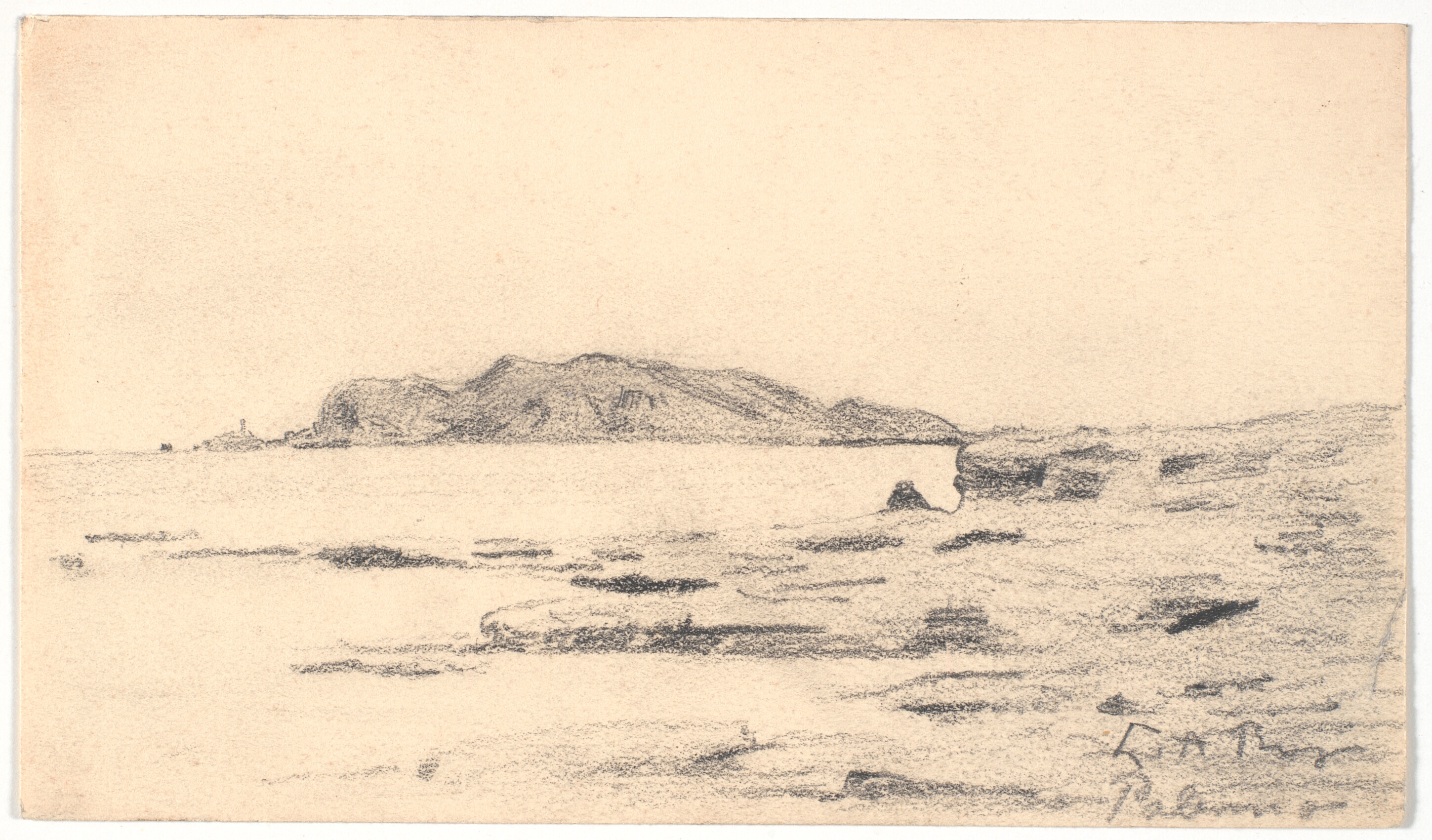 Monte Pellegrino set fra kysten ved Palermo