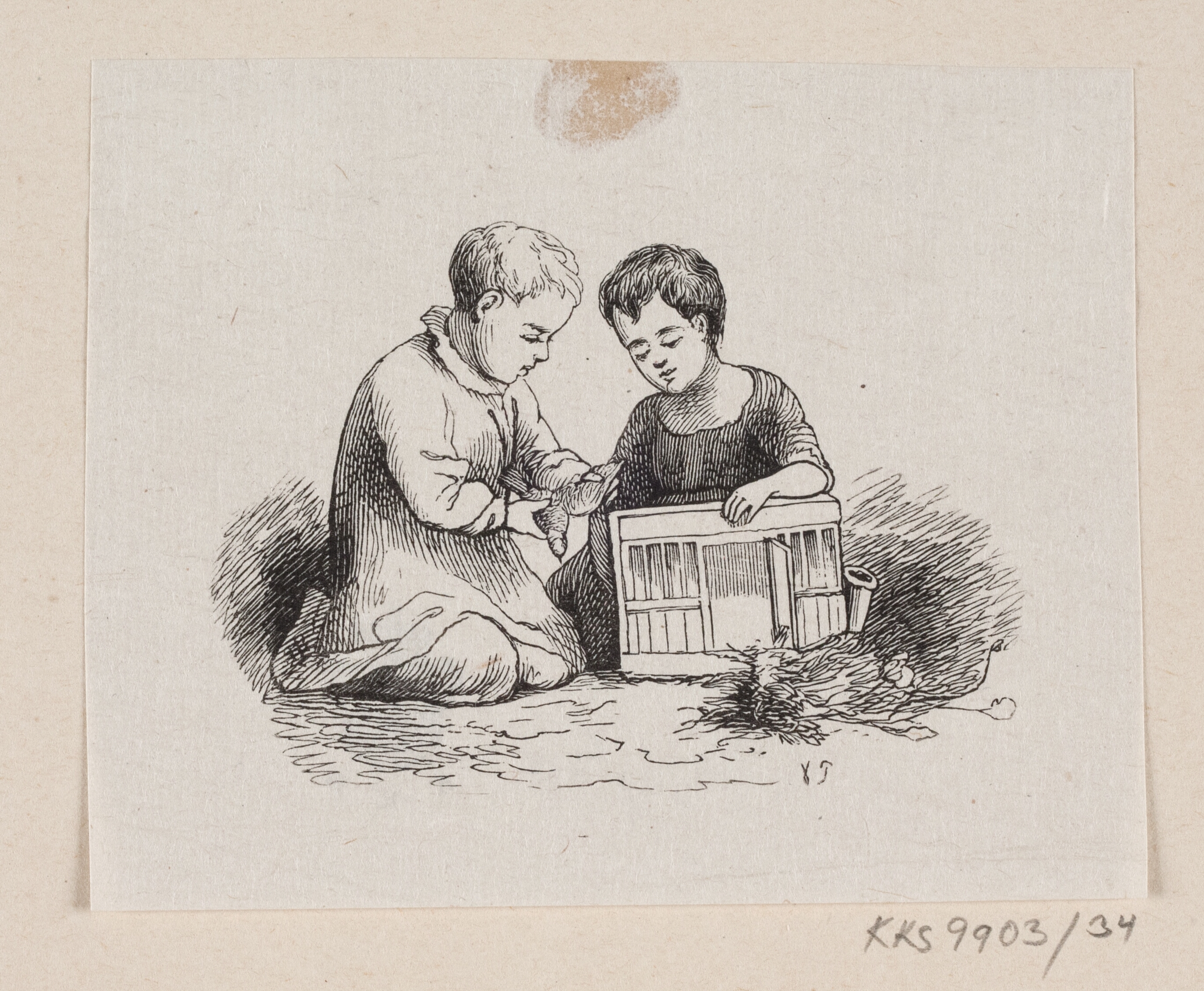 Illustration til "Gaaseurten" i H.C. Andersen, "Eventyr og Historier", Bind 1