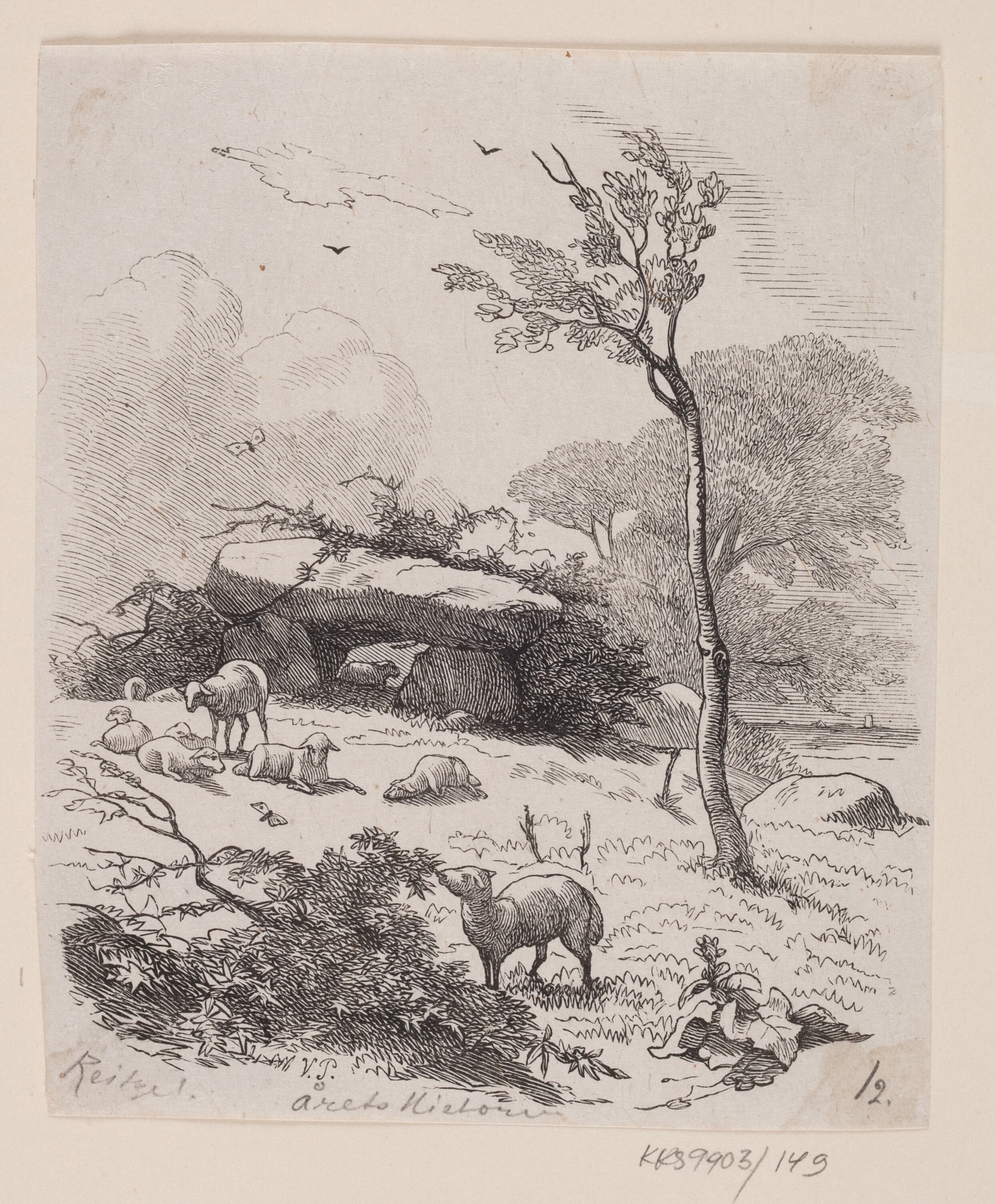 Illustration til "Årets Historie" i H.C. Andersen, "Eventyr og Historier", Bind 2