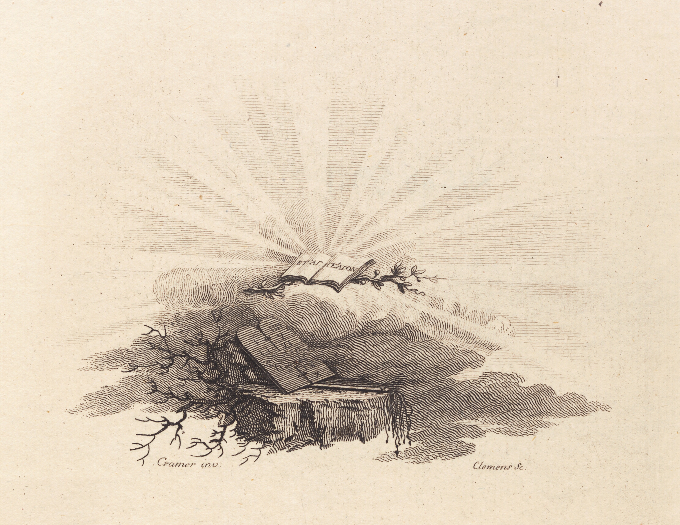 Titelvignet til C.Bastholm: "Aandelige Taler", 1779