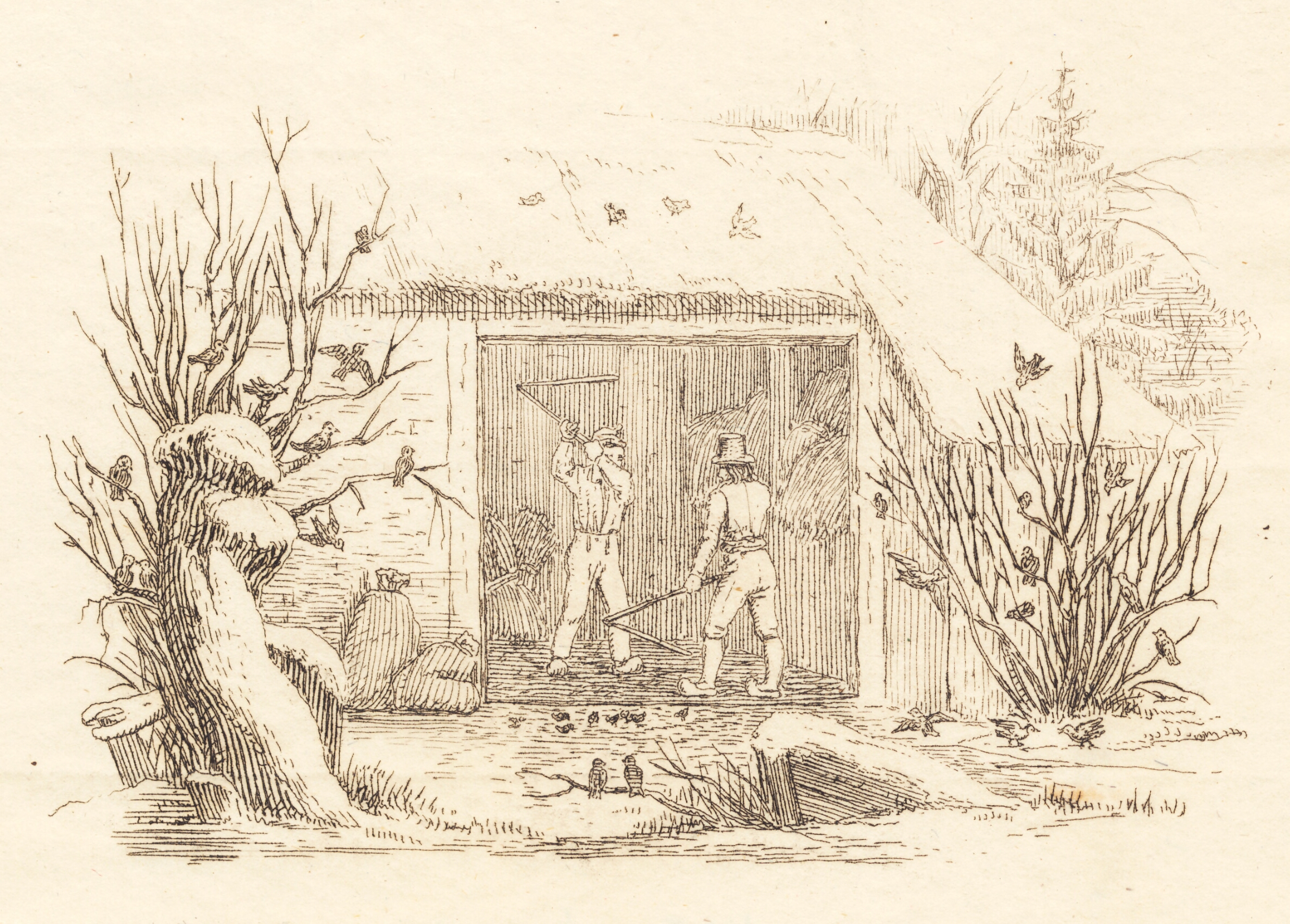 Illustration til "Halvhundrede Fabler for Børn" af Hey