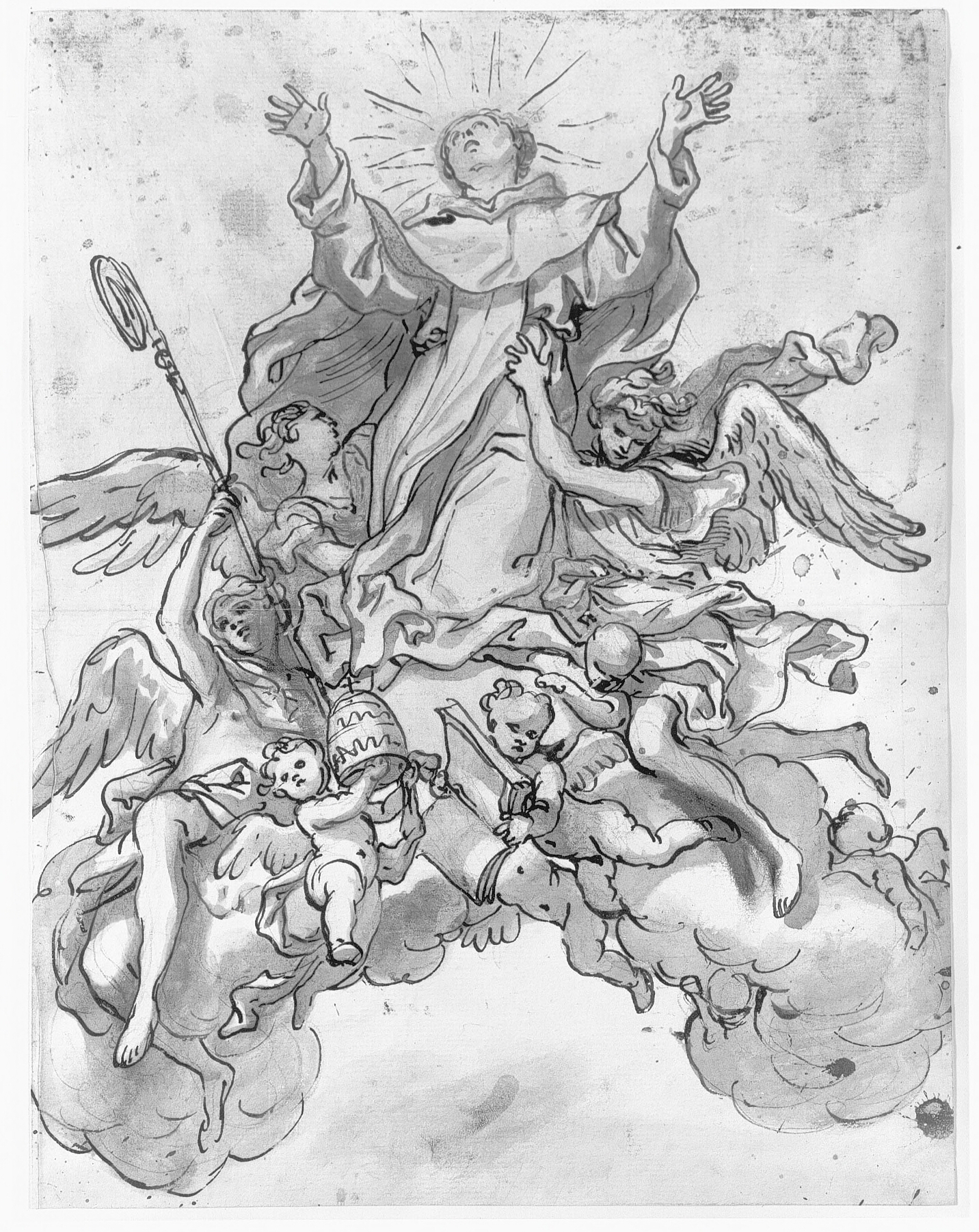 En pavelig helgens apoteose