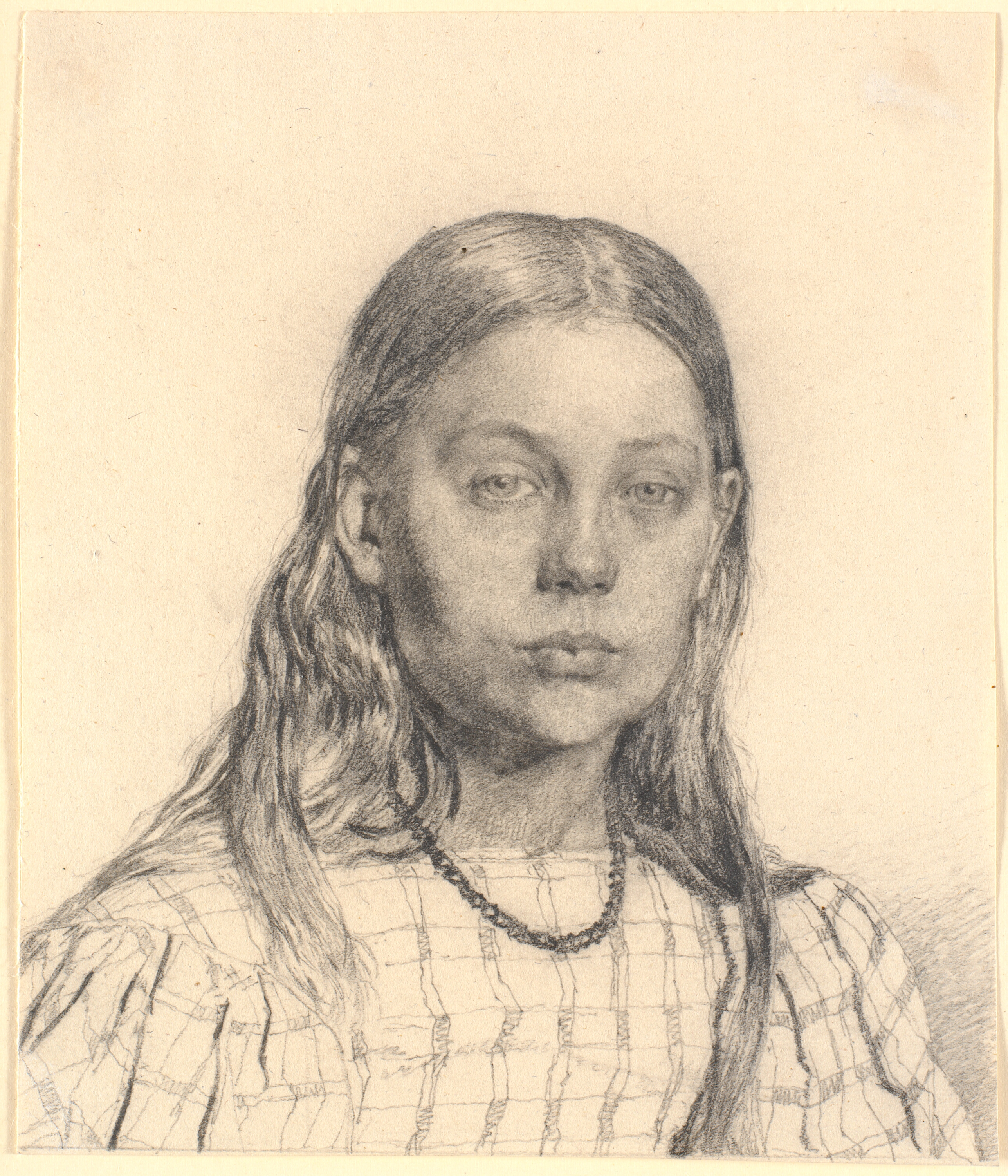 Ung pige. Brystbillede