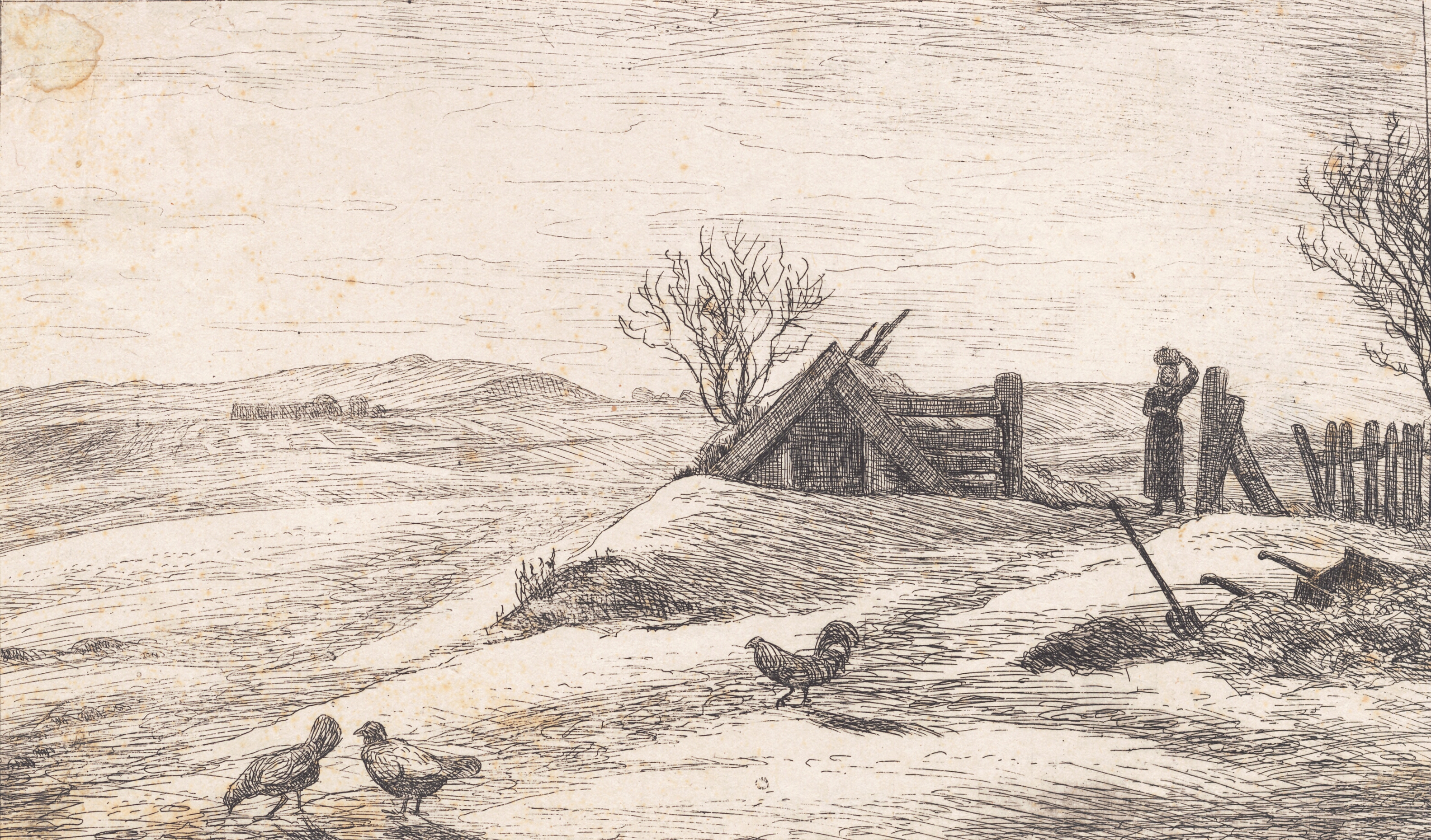 Vinterlandskab ved Vejby