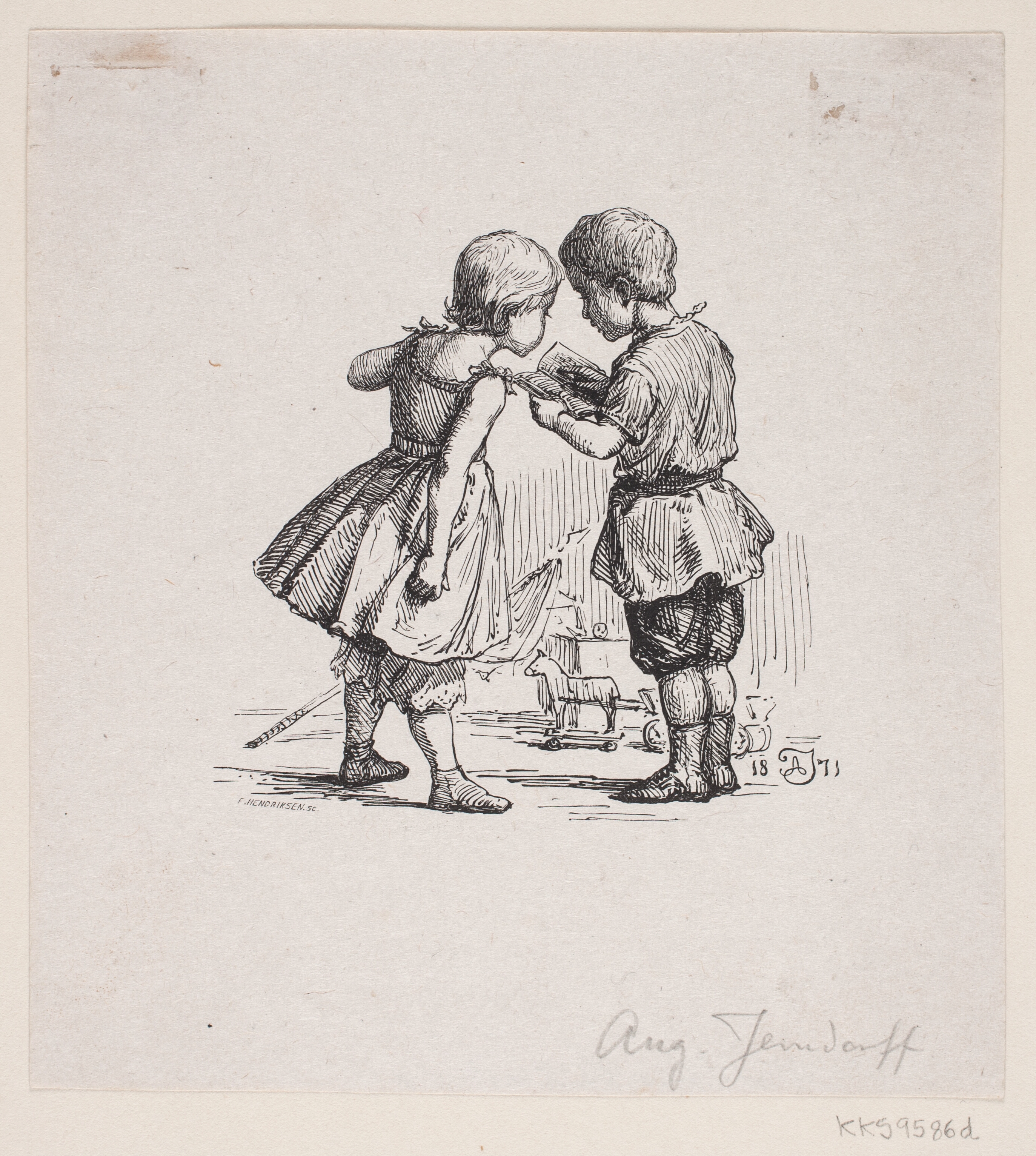 Vignet til Chr. Winther, "Billedbog for Store og Smaa"