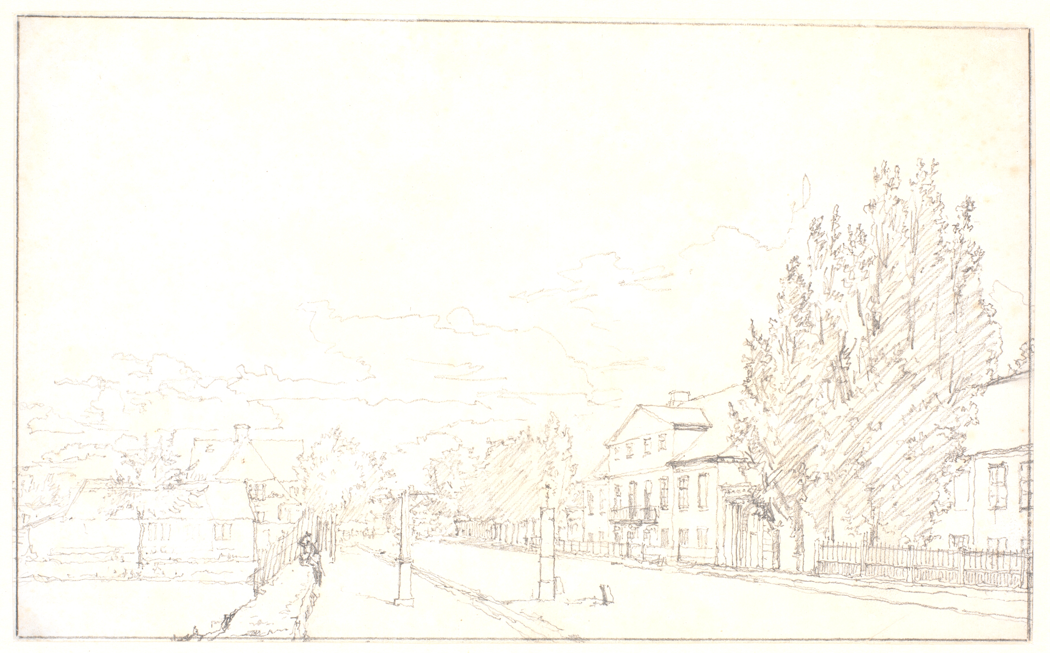 Parti af Østerbro i morgenbelysning