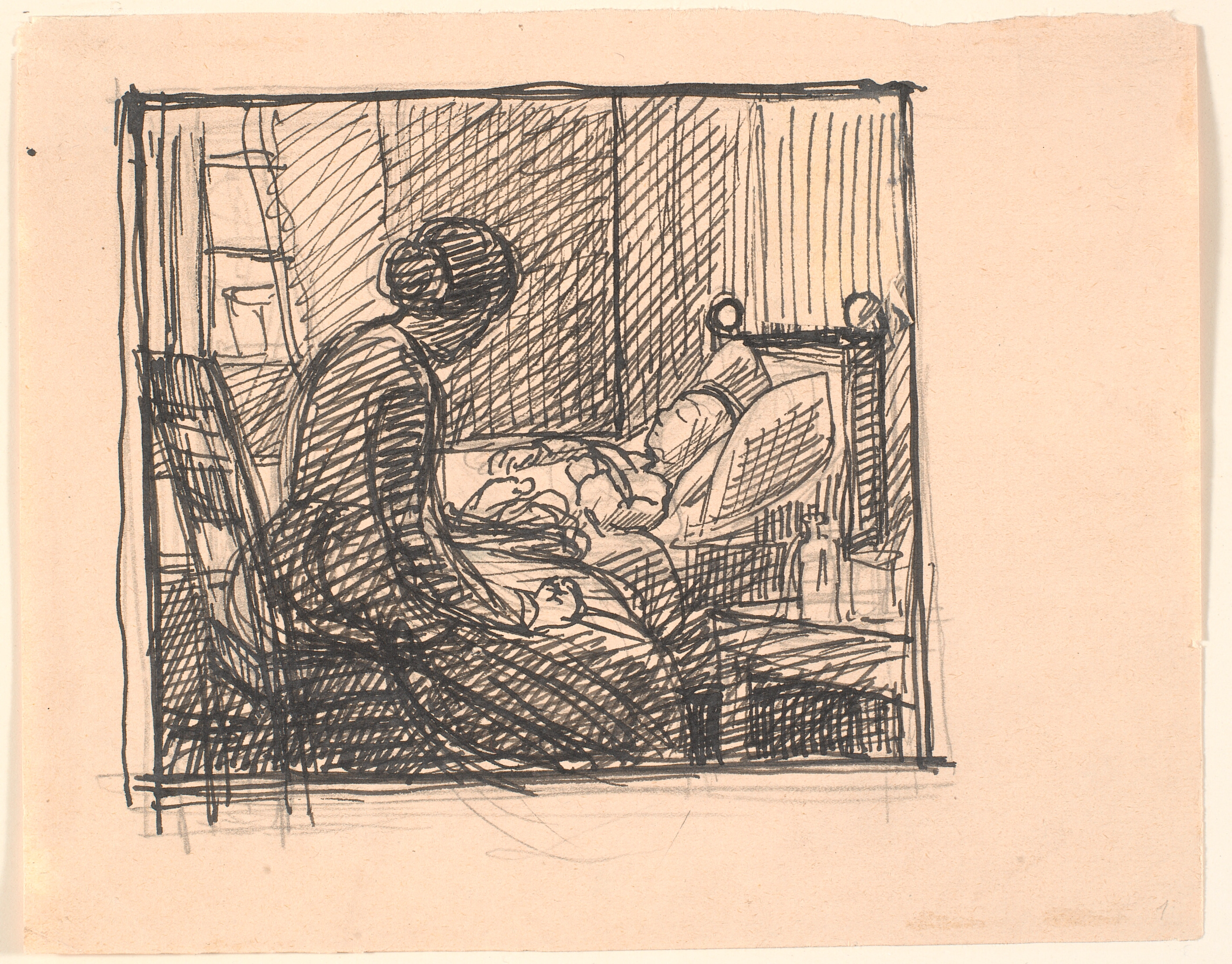 Der sad en Moder hos sit lille Barn...