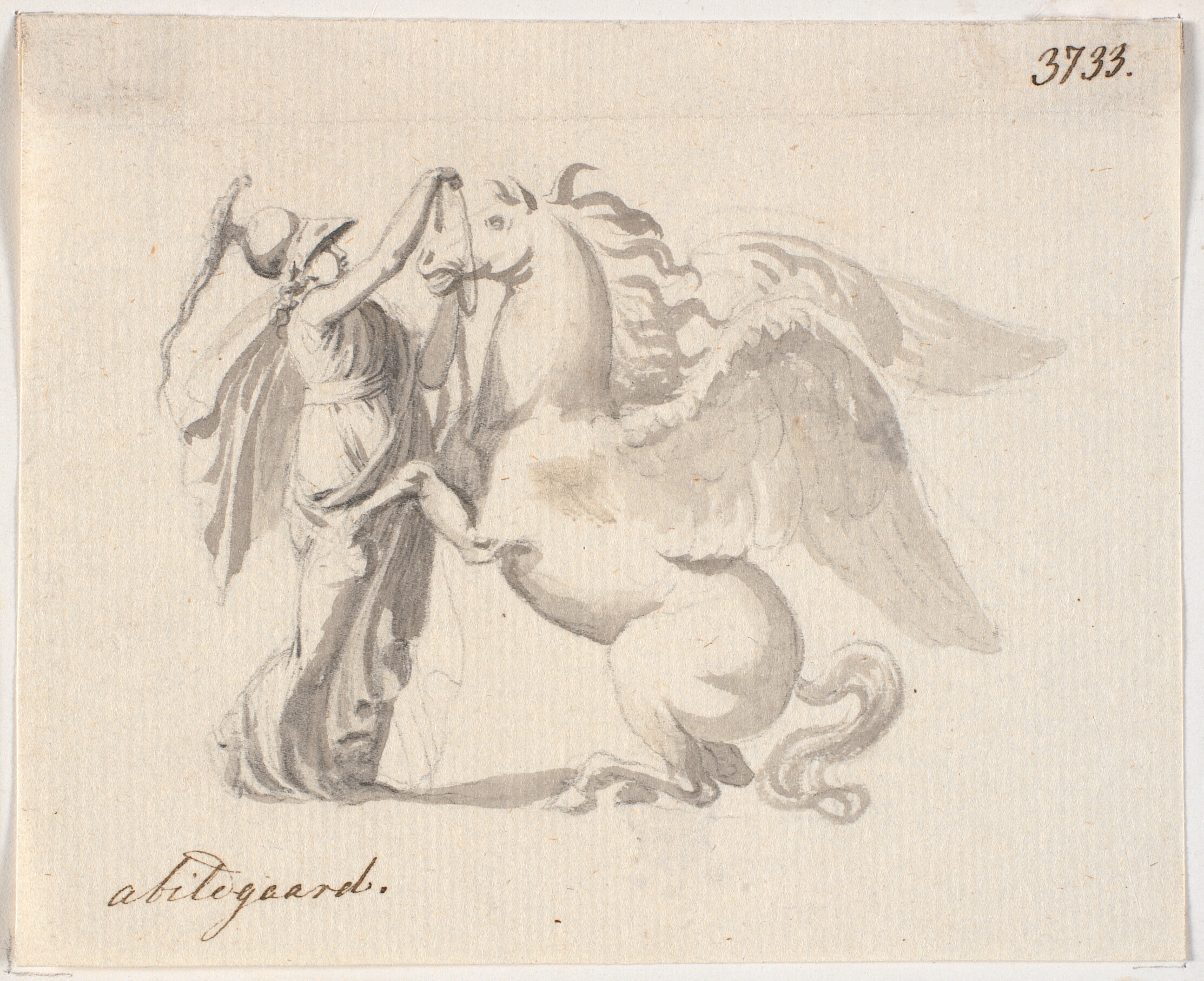 Athene lægger tømme på Pegasus