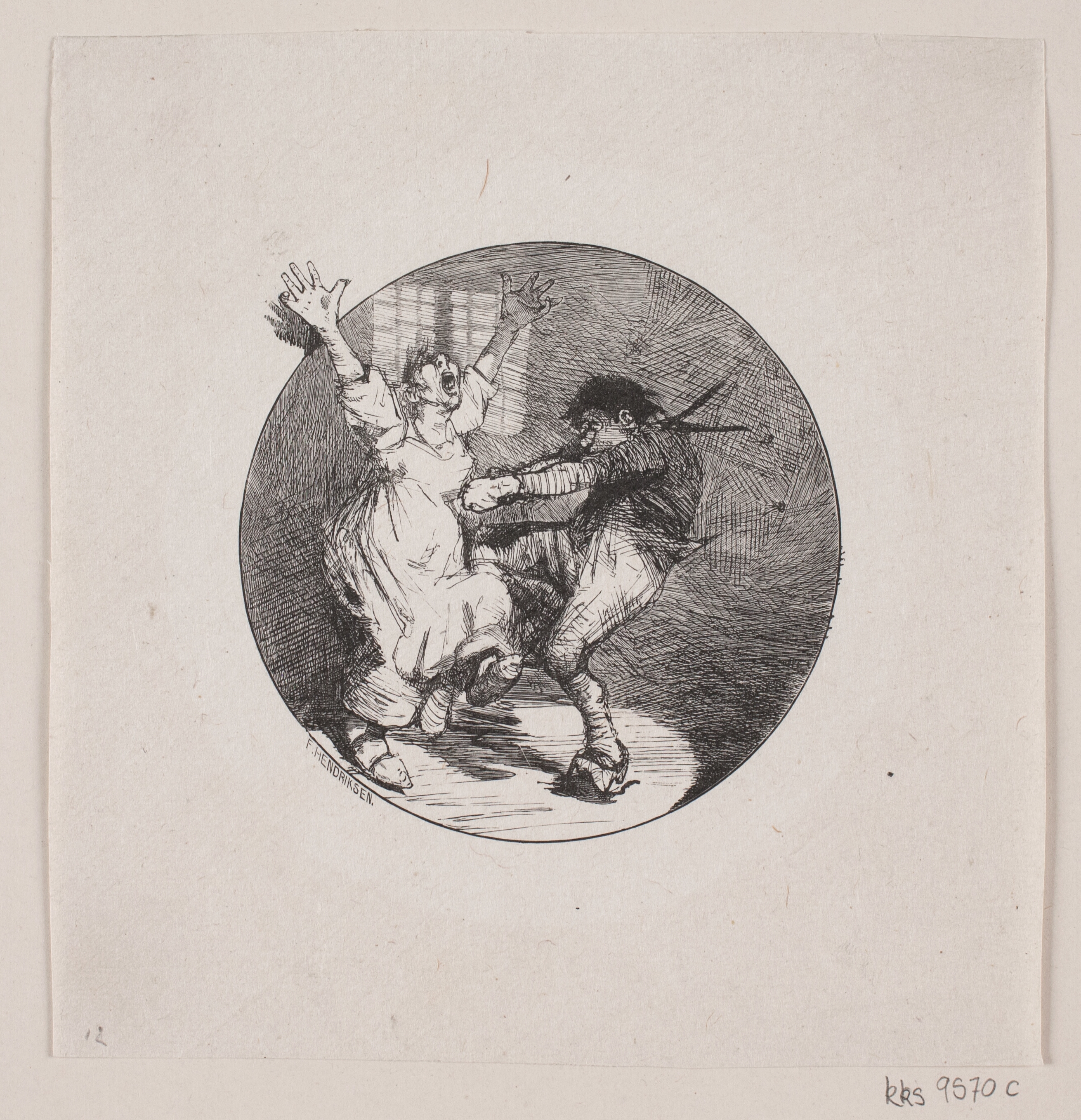 Vignet til Johan Herman Wessels "Gaffelen"