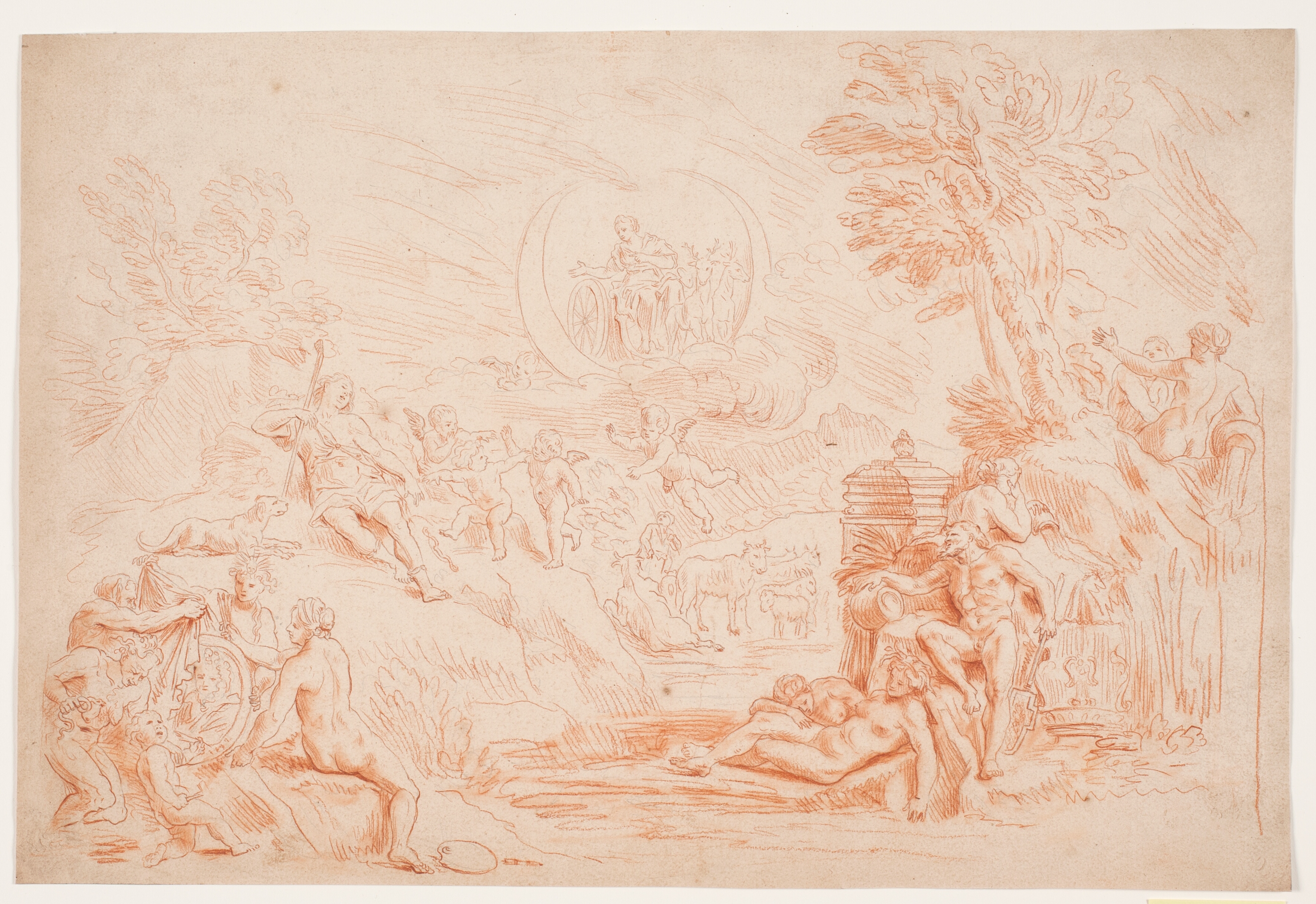 Landskab med allegoriske figurer