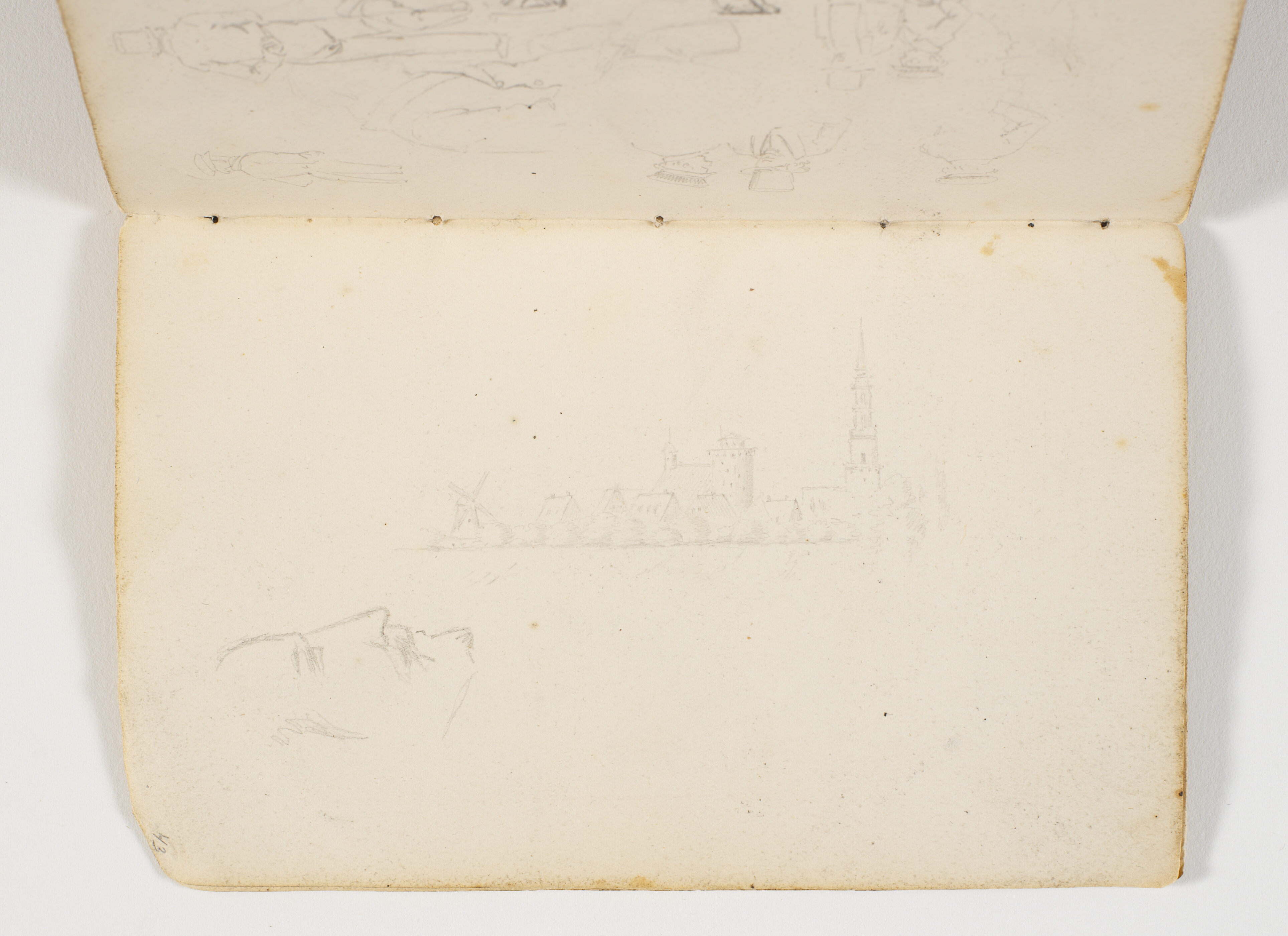 Prospekt af by, samt rids af profil