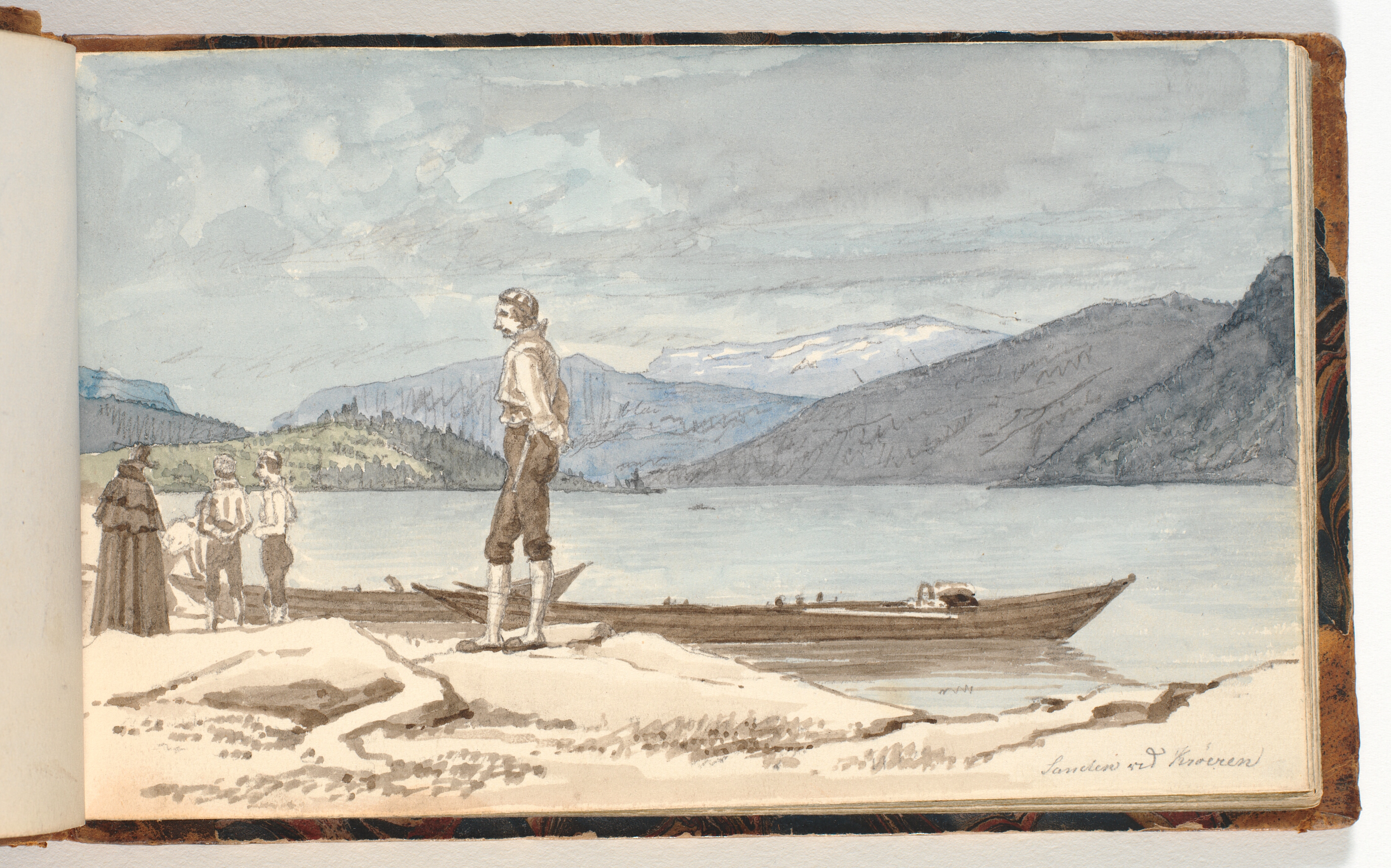 Et overfartssted. Figurer ved både