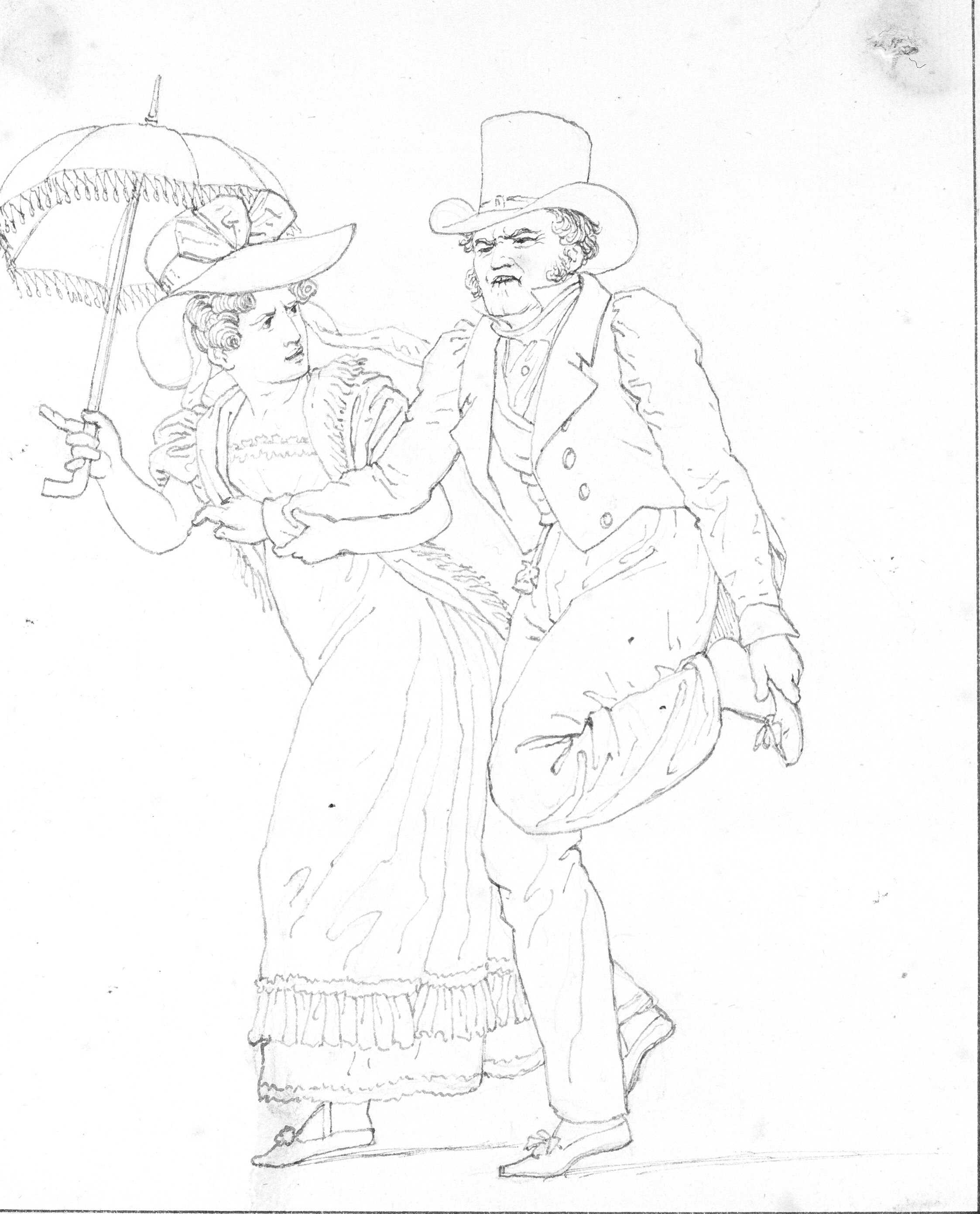 Et pyntet par på spadseretur