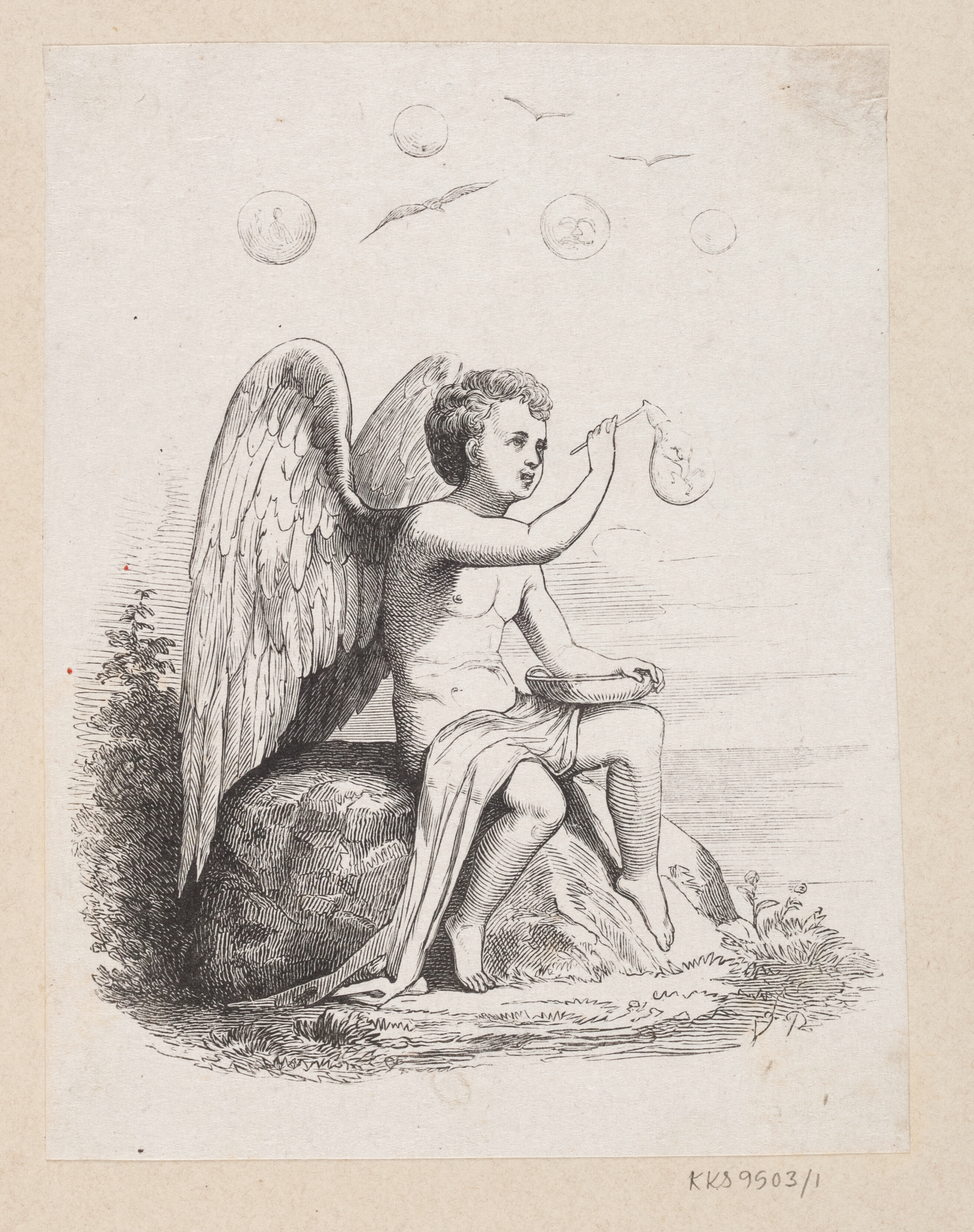 Mellemtitel nr.1 til H.C. Andersen, "Eventyr og Historier", Bind 1