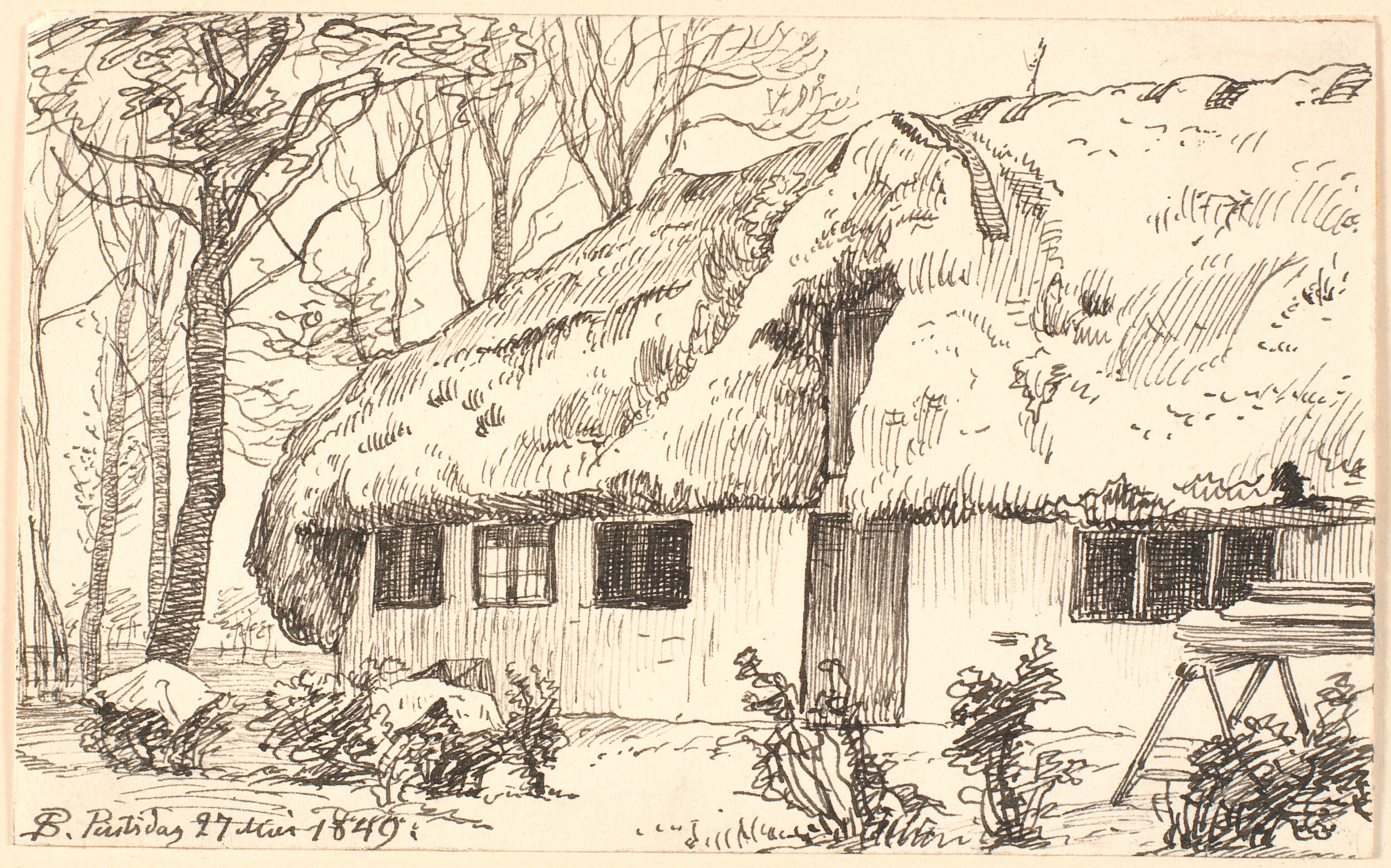 Tangdækket bondehus på Læssø