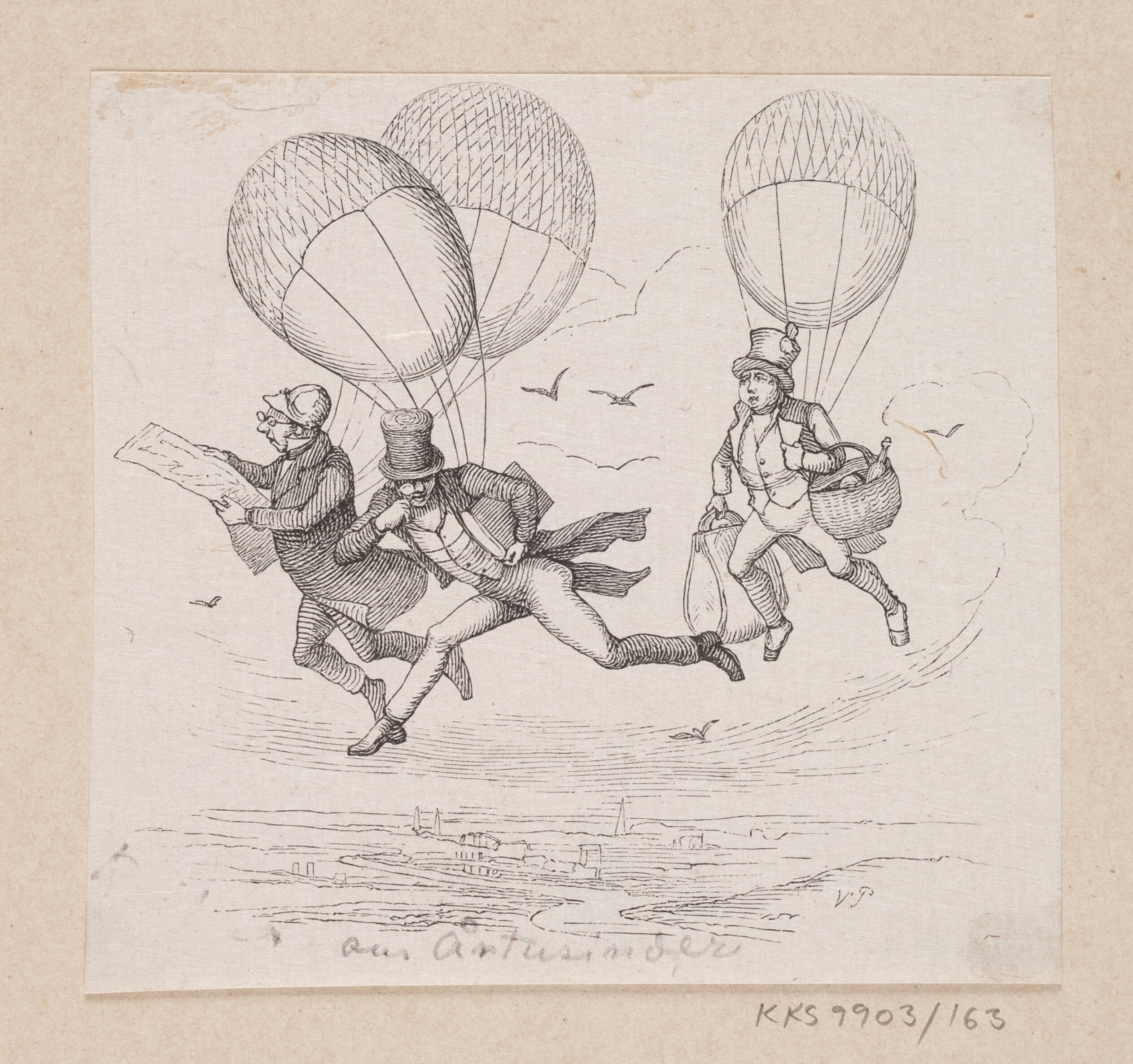 Illustration til "Om Aartusinder" i H.C. Andersen, "Eventyr og Historier", Bind 2