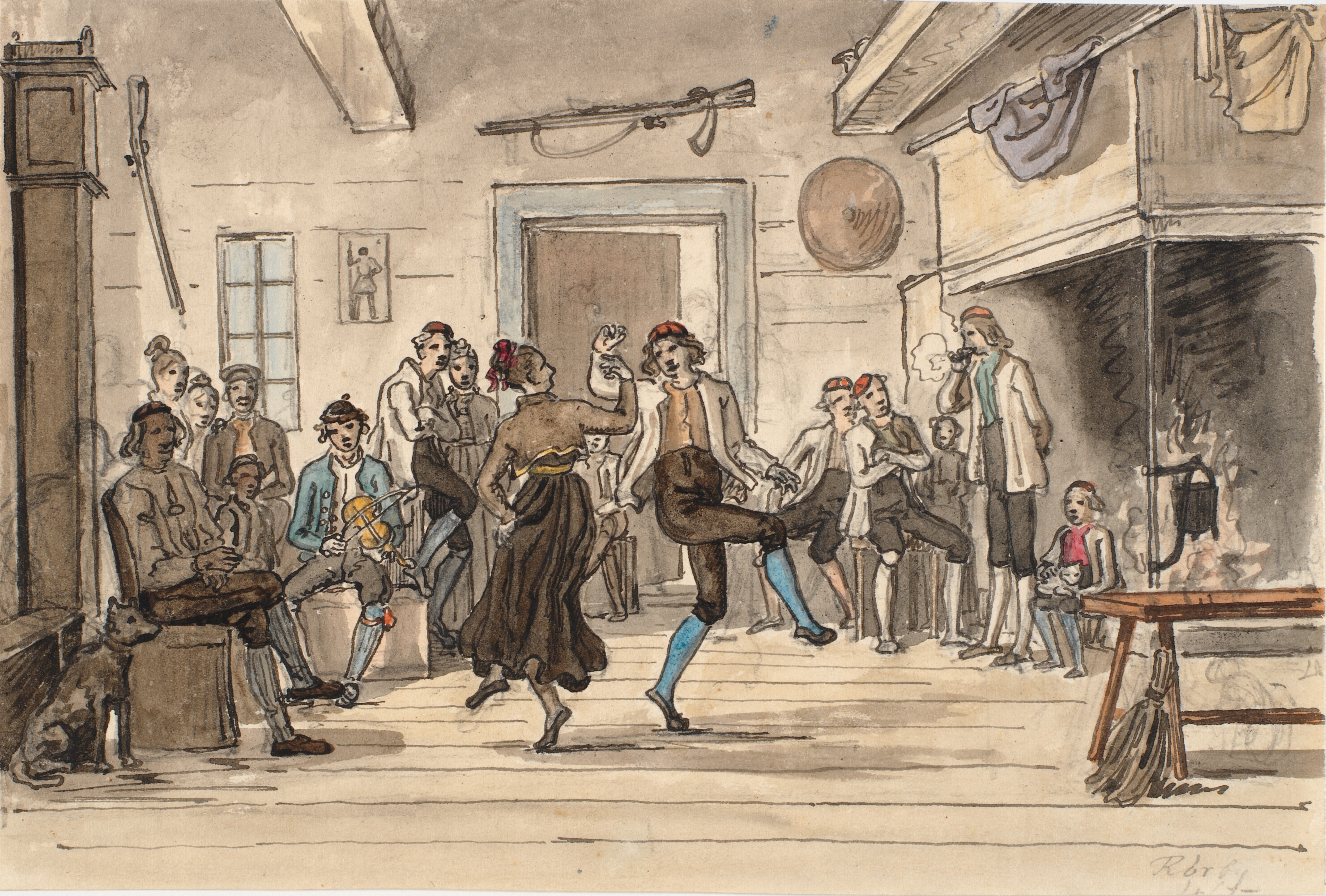 Dans i en norsk bondestue