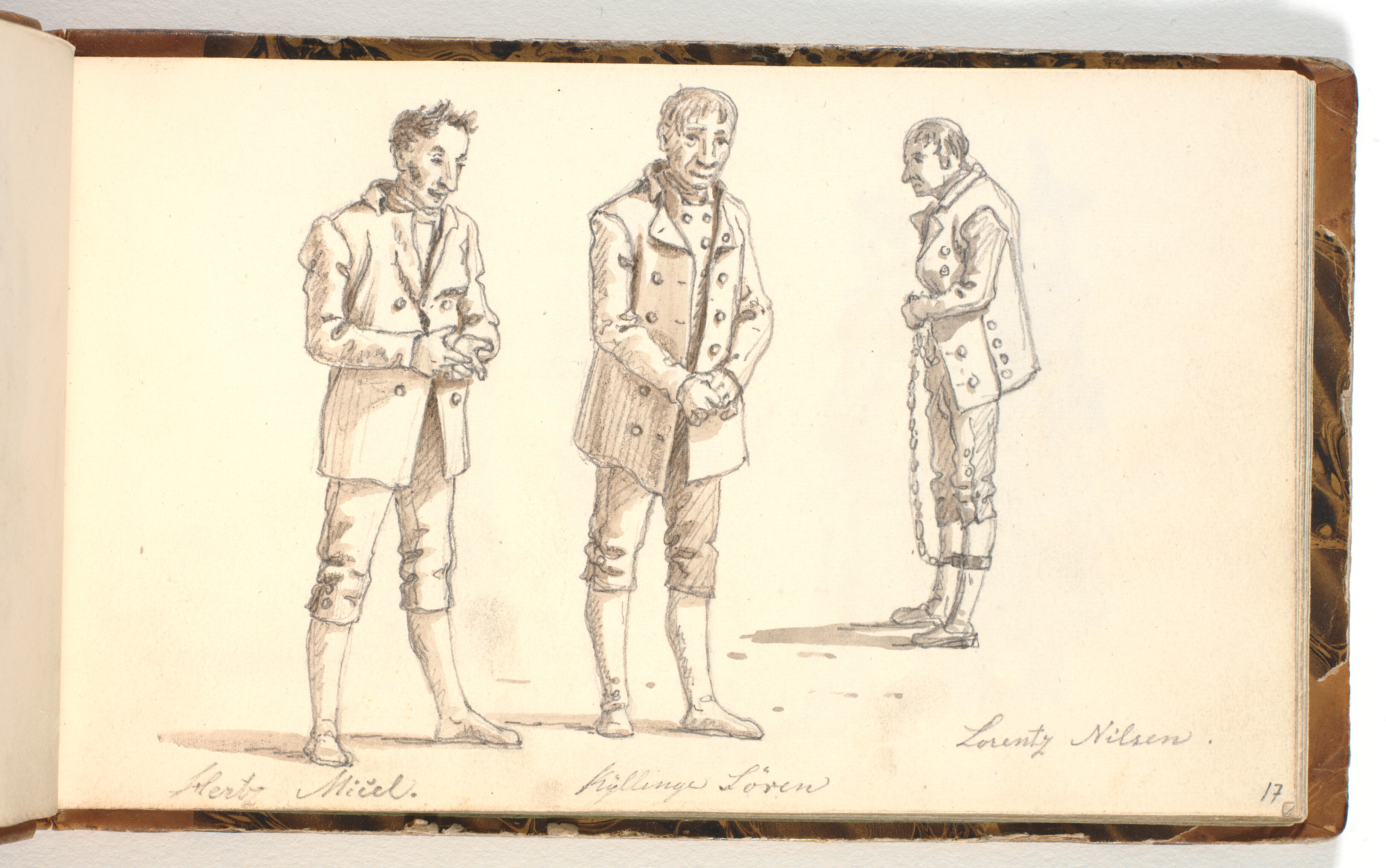 Tre studier af fanger fra Forbedringshuset