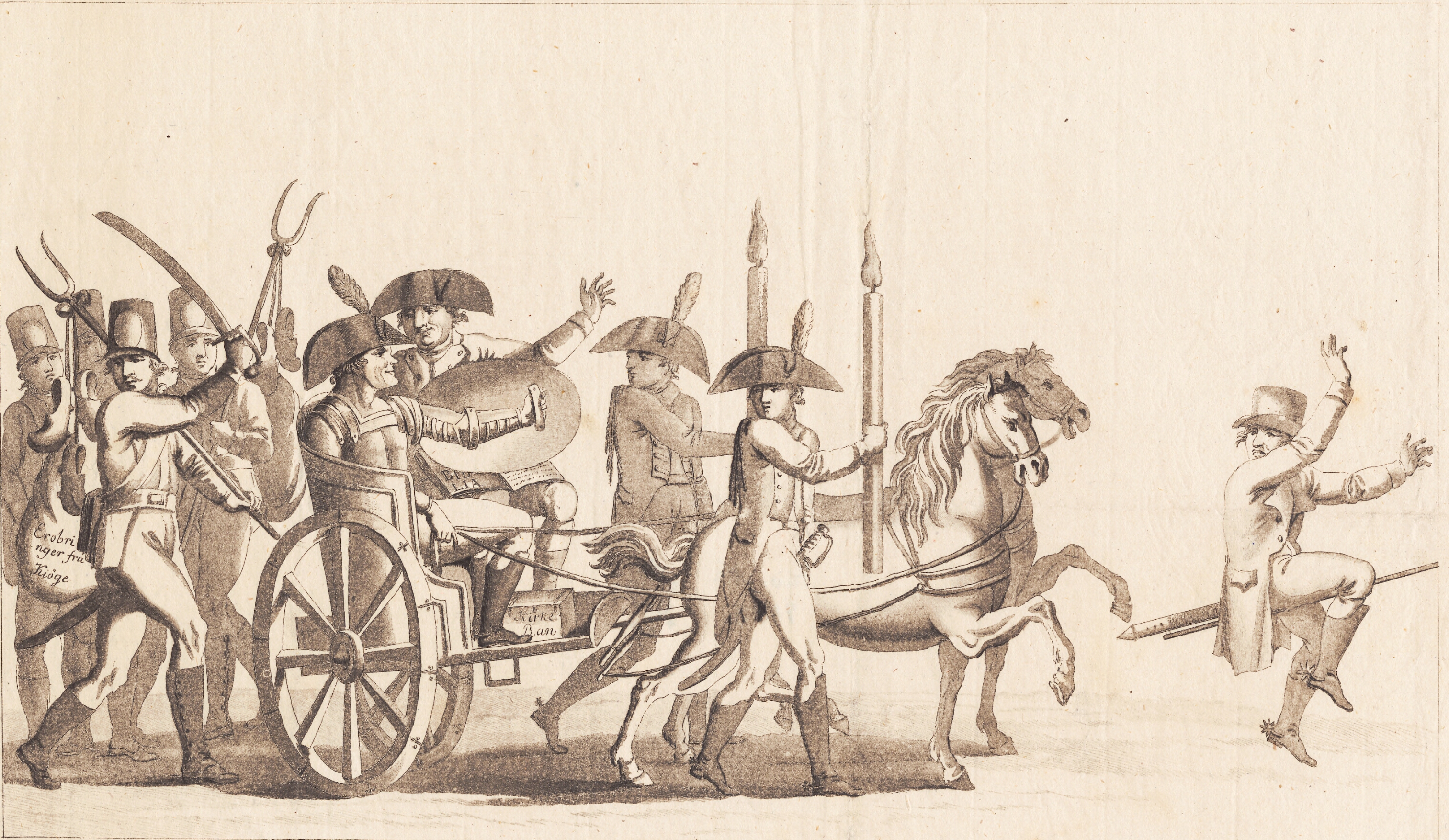 Catharts og Gambiers triumfindtog i London efter toget til København