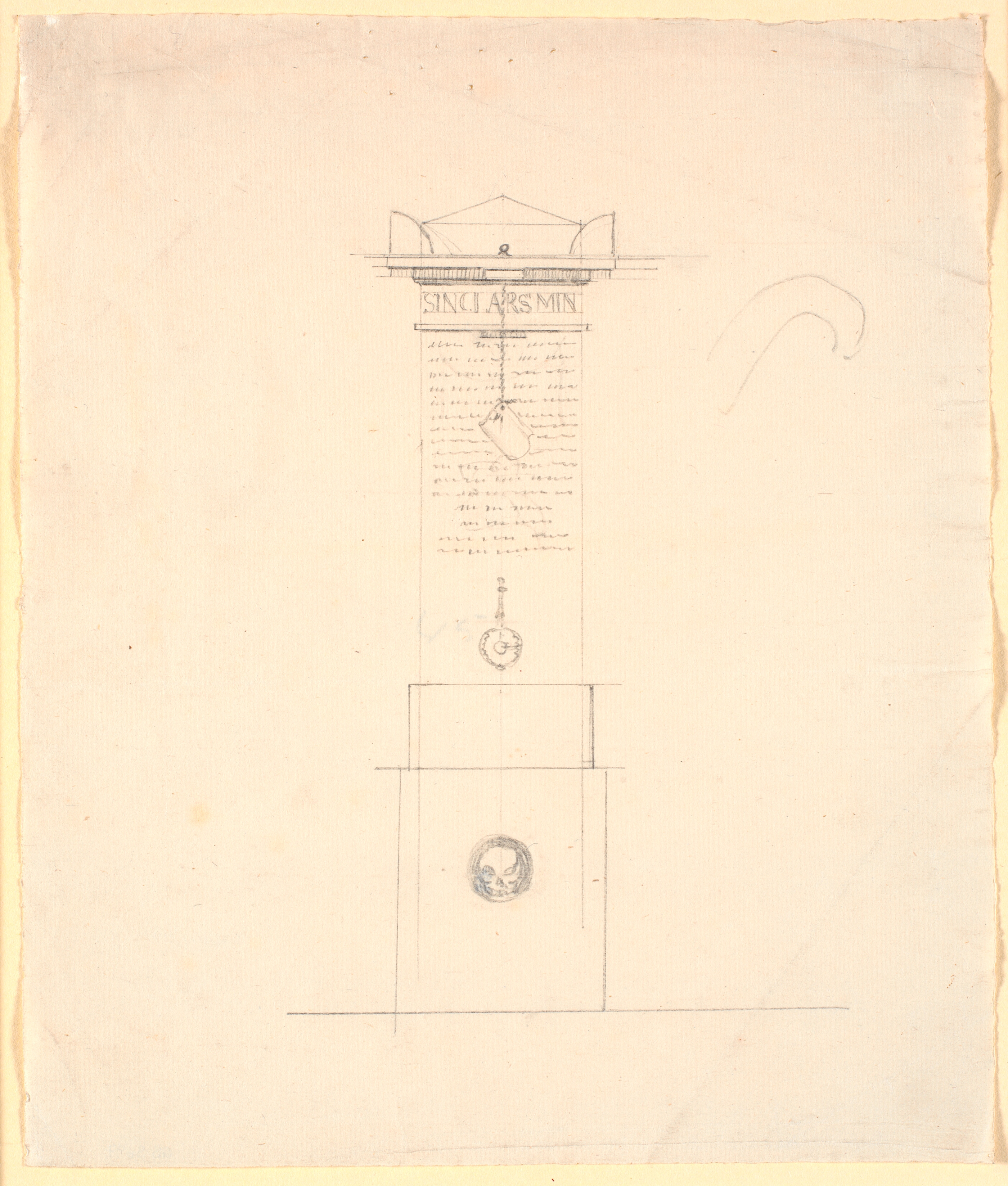 Udkast til en mindestøtte for Sinclar (Sinclair)