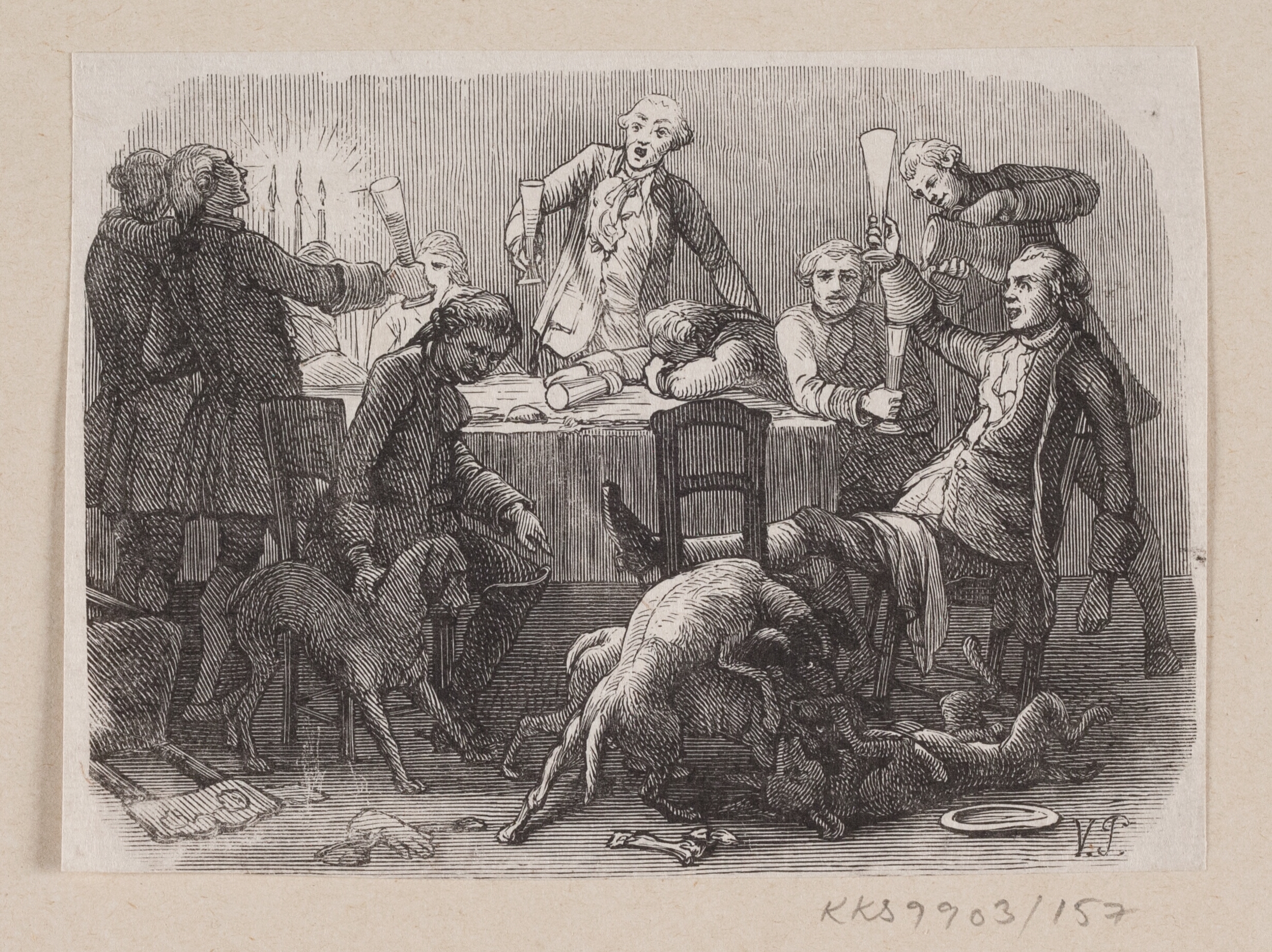 Illustration til "Alt paa sin rette Plads" i H.C. Andersen, "Eventyr og Historier", Bind 2