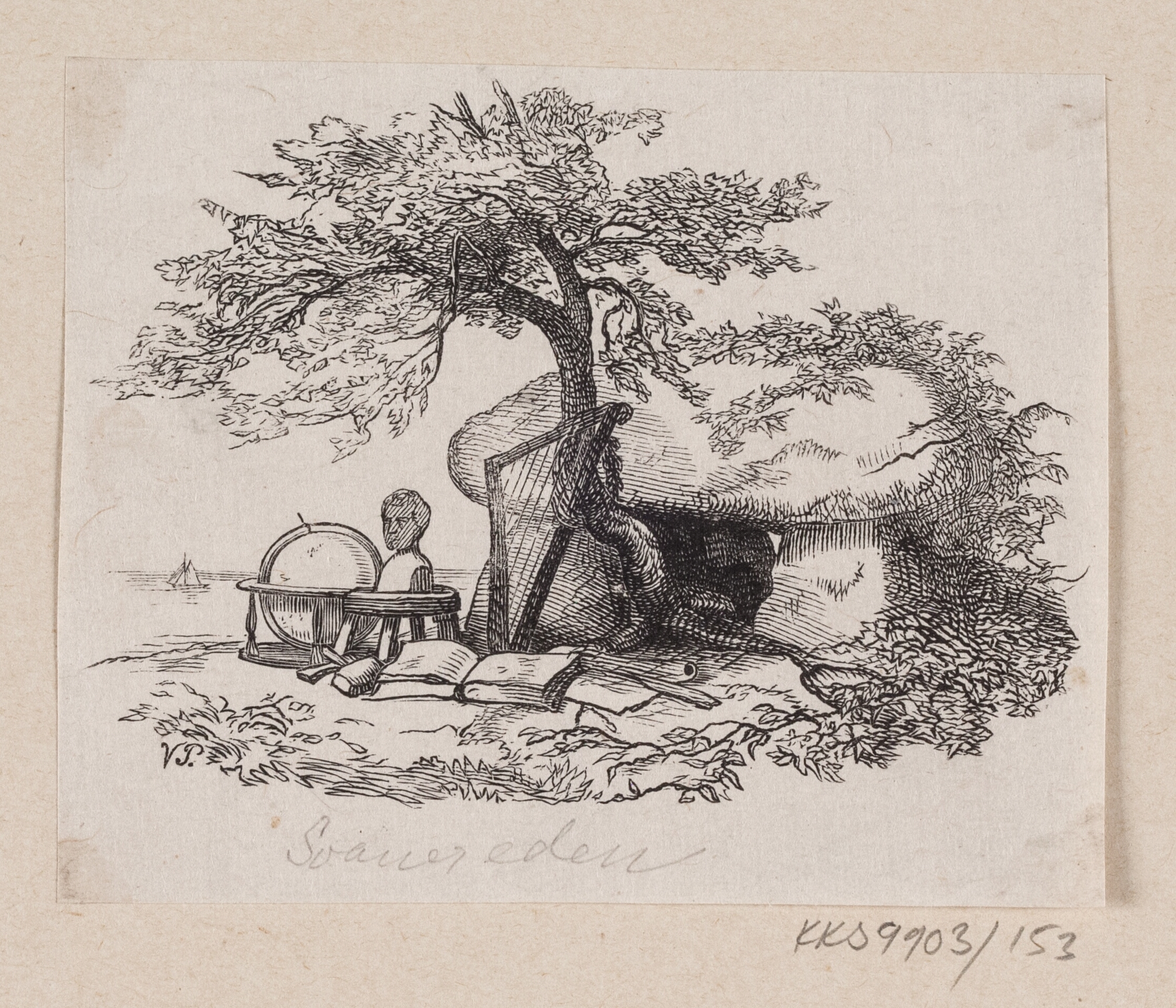 Illustration til "Svanereden" i H.C. Andersen, "Eventyr og Historier", Bind 2