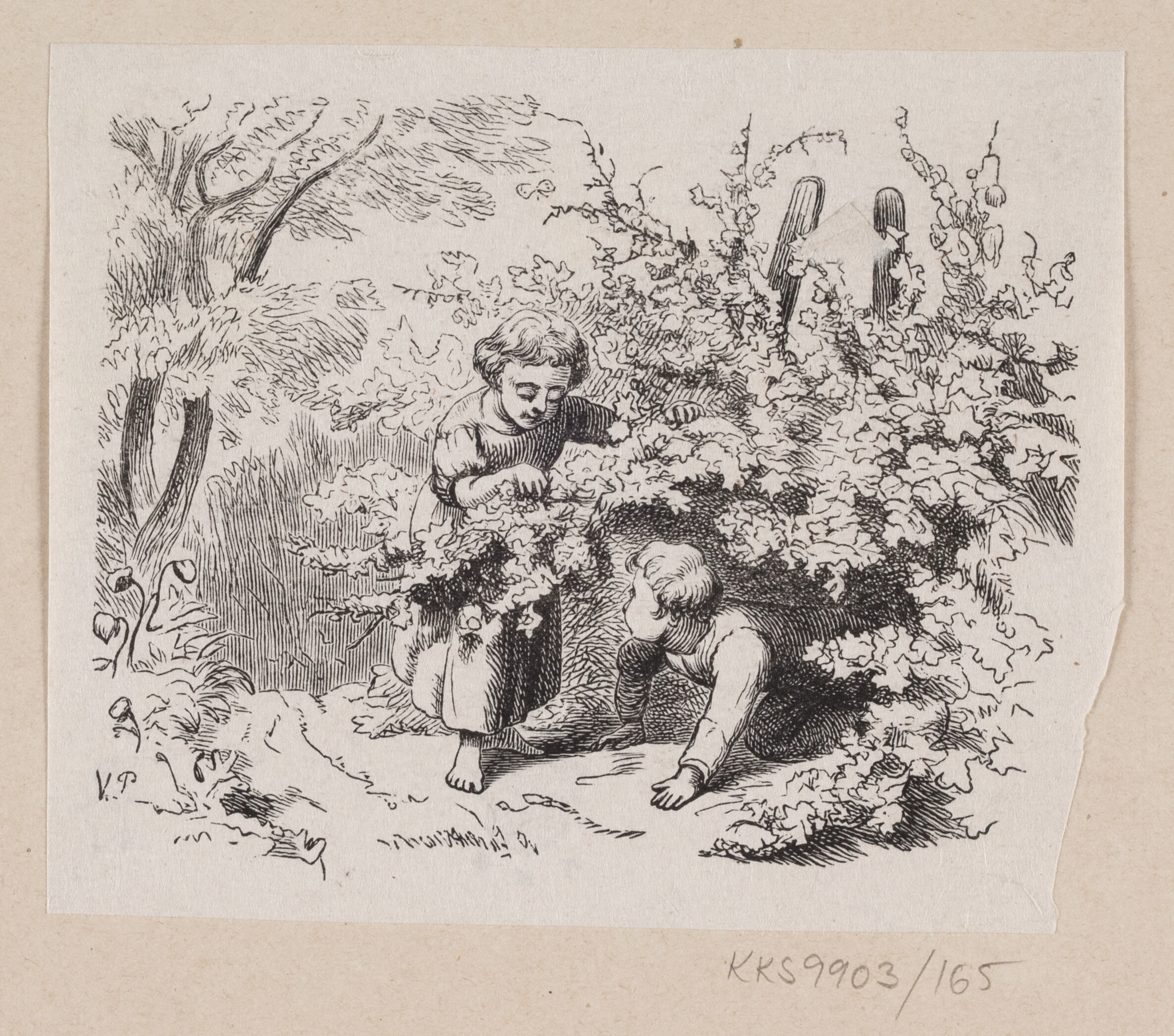 Illustration til "Under Piletræet" i H.C. Andersen, "Eventyr og Historier", Bind 2