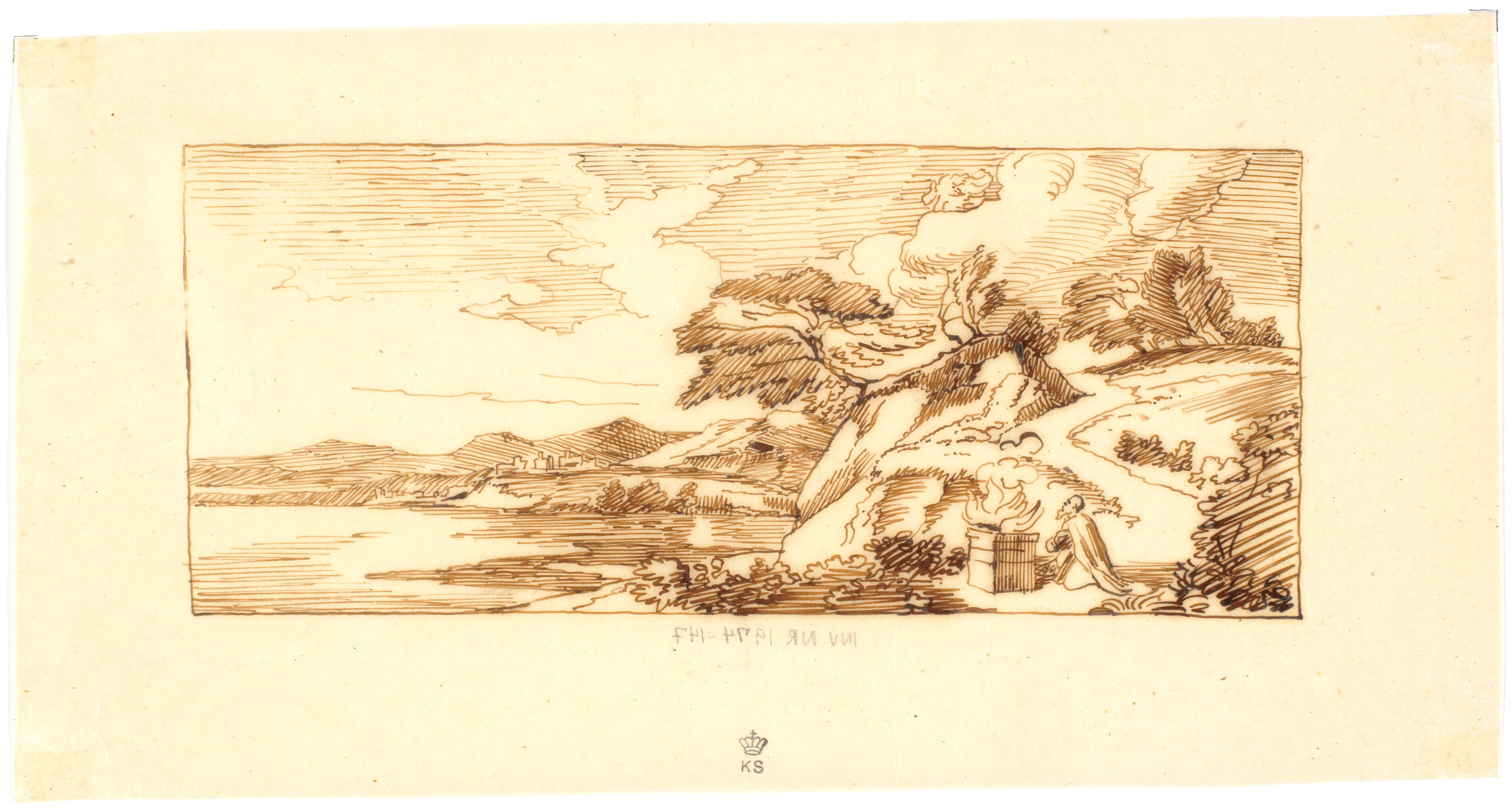 Landskab med bibelsk motiv