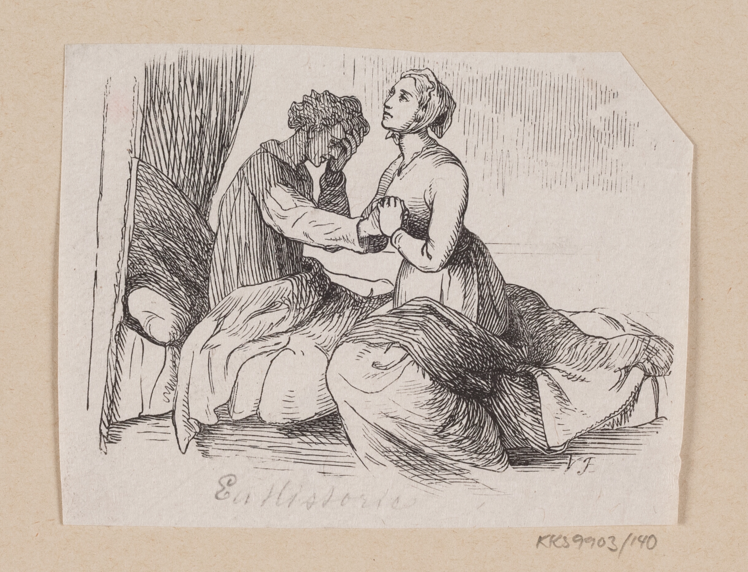 Illustration til "En Historie" i H.C. Andersen, "Eventyr og Historier", Bind 2