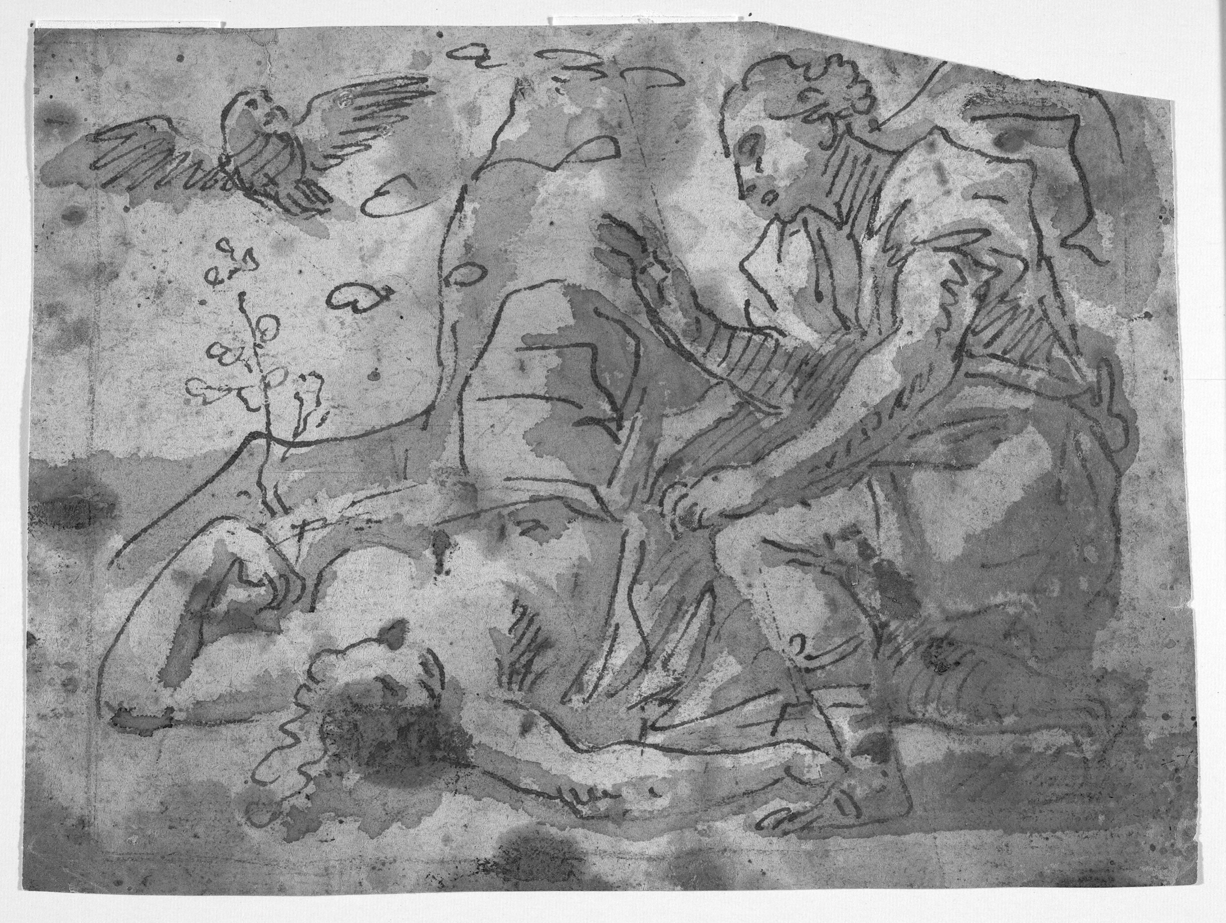 Apollon sørger ved den døde Koronis