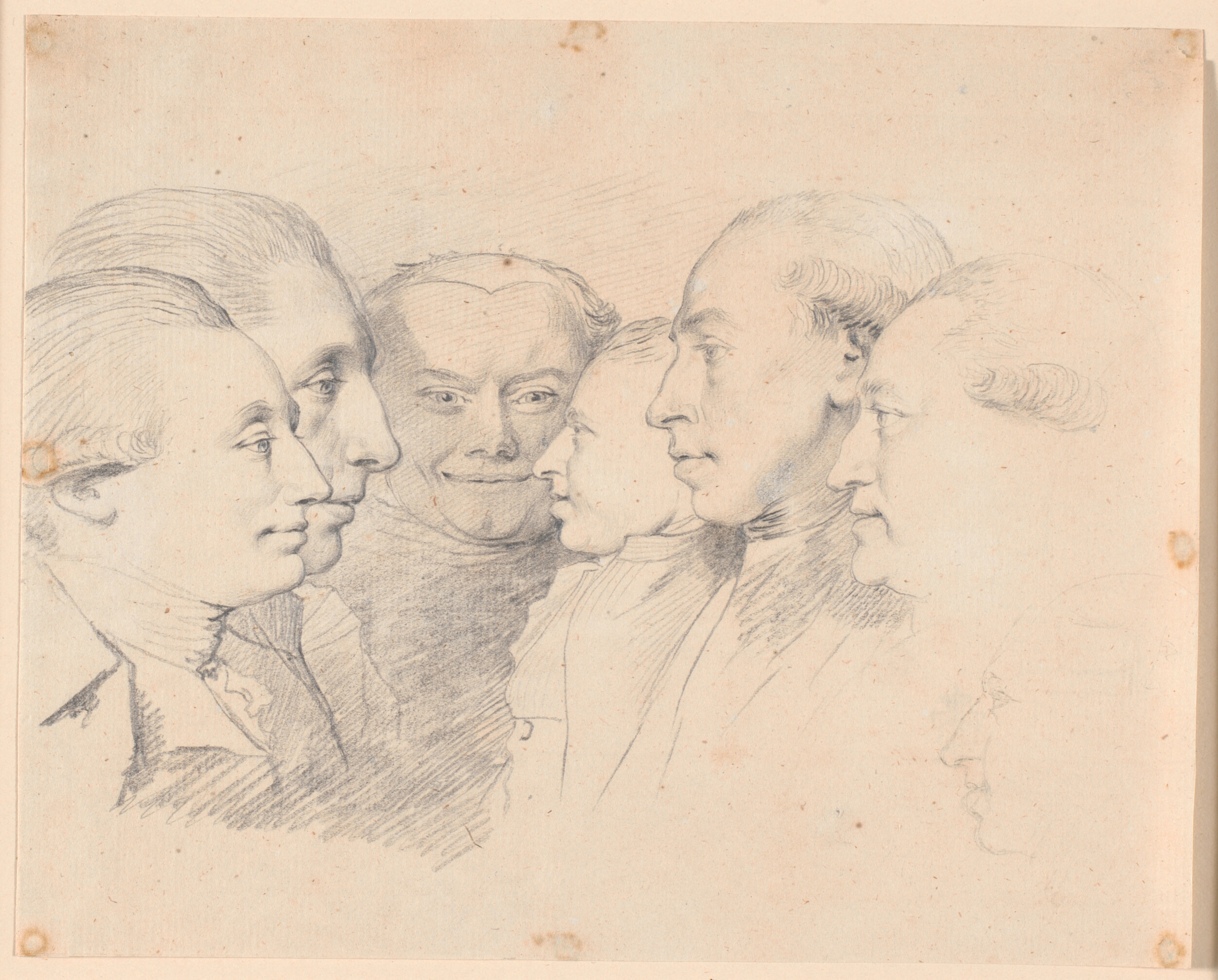 Seks portræthoveder