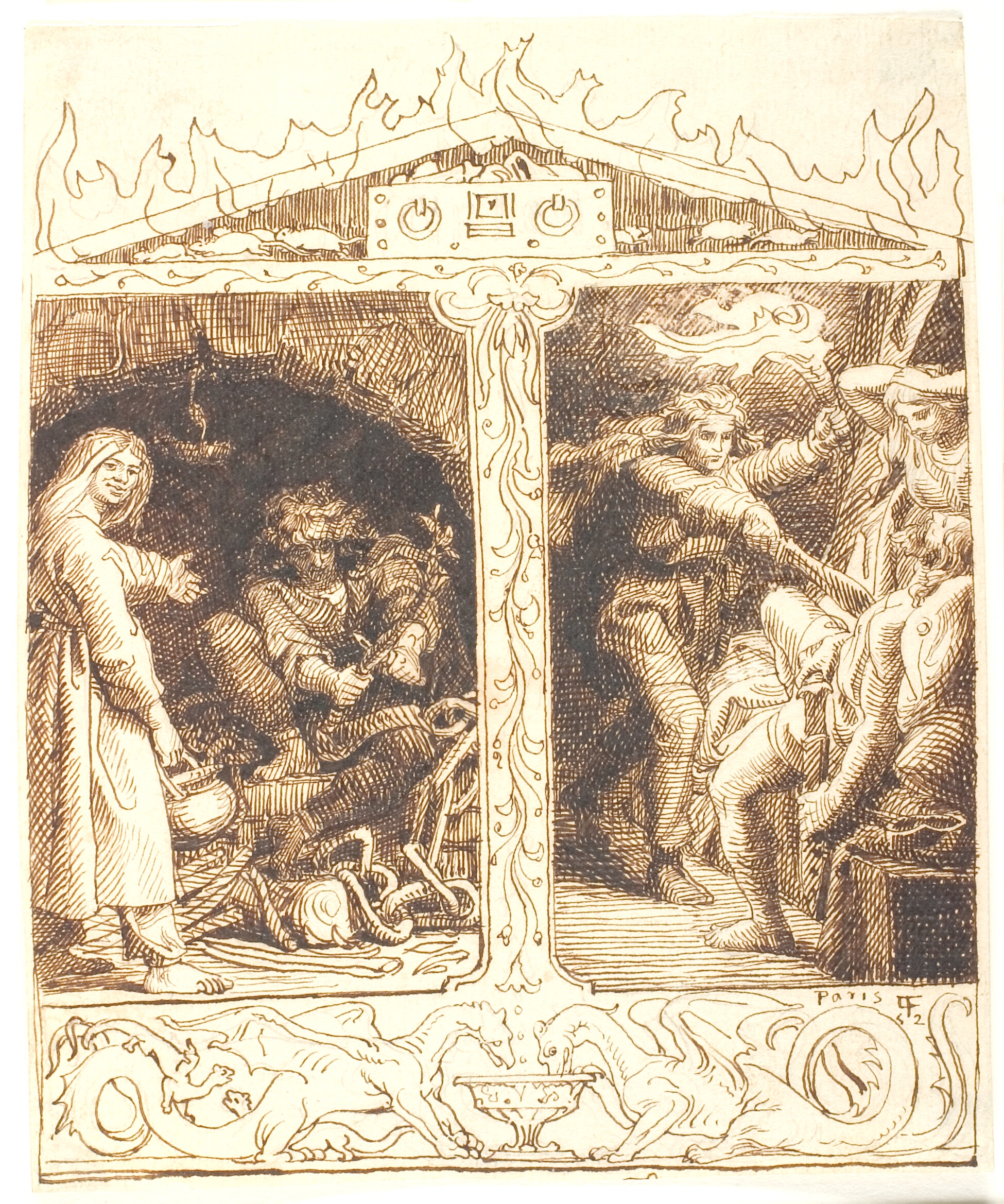 Amleds forstillelse og hævn