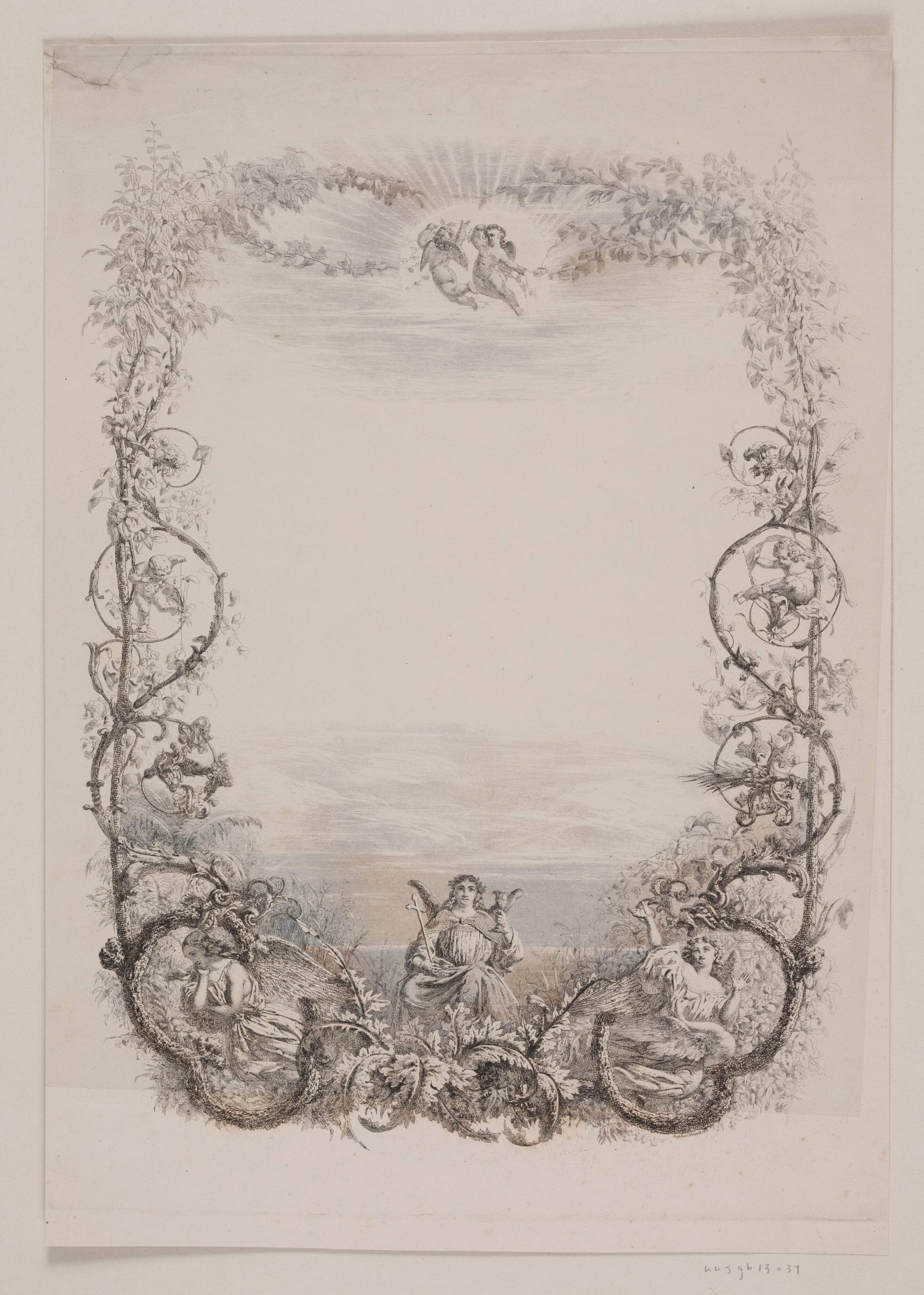 Randtegning med engle